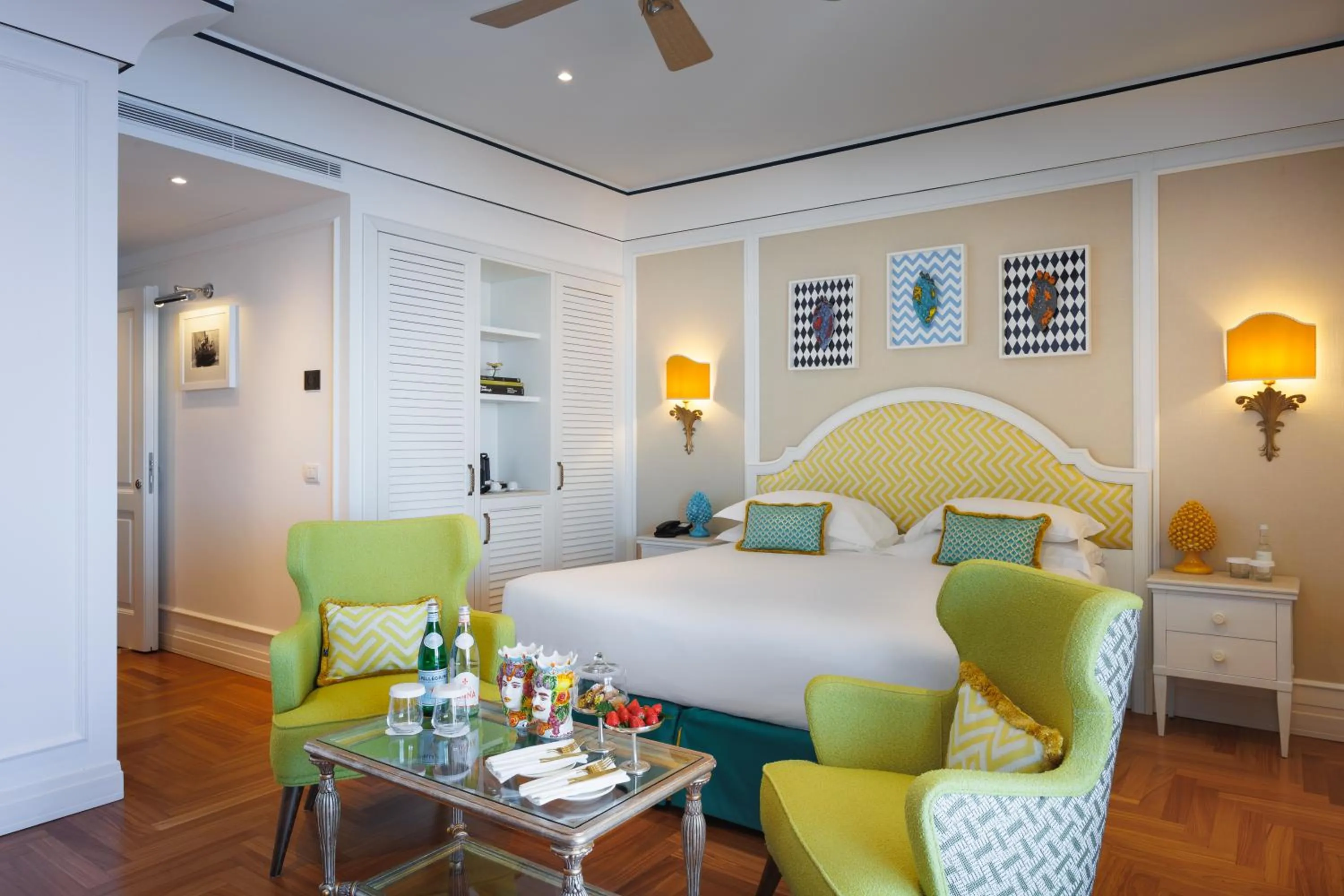 Bedroom, Bed in Grand Hotel San Pietro Taormina