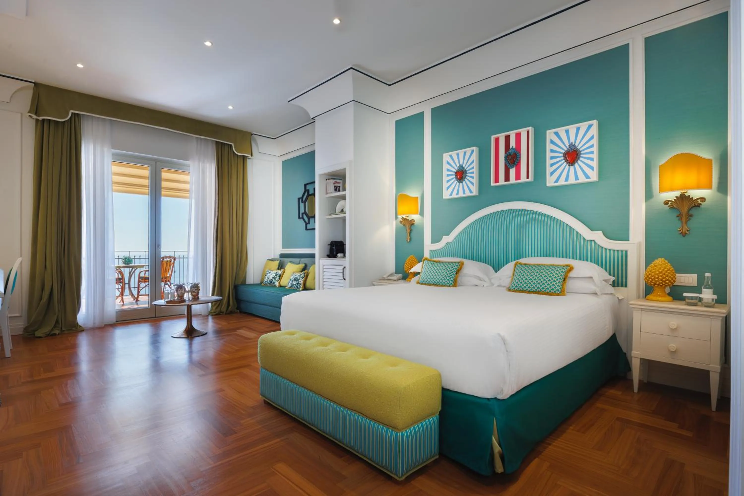 Bedroom, Bed in Grand Hotel San Pietro Taormina