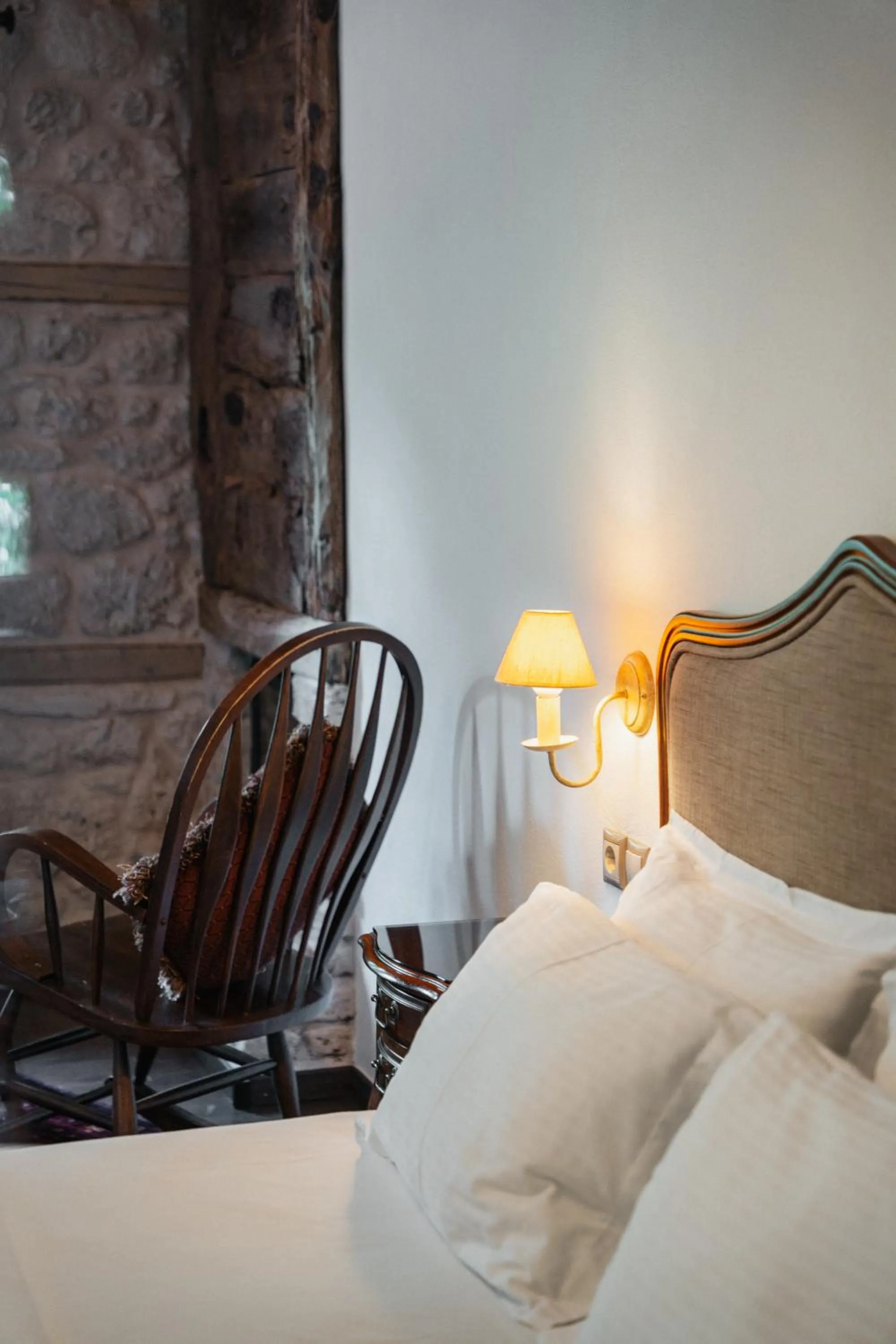 Bedroom, Bed in Palio Litochoro The Countryside Lodge