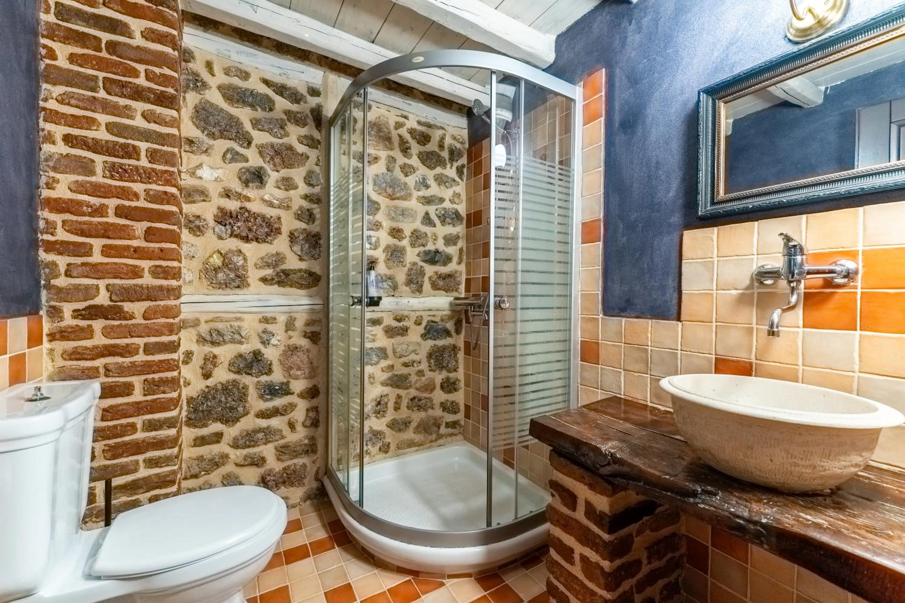 Bathroom in Palio Litochoro The Countryside Lodge