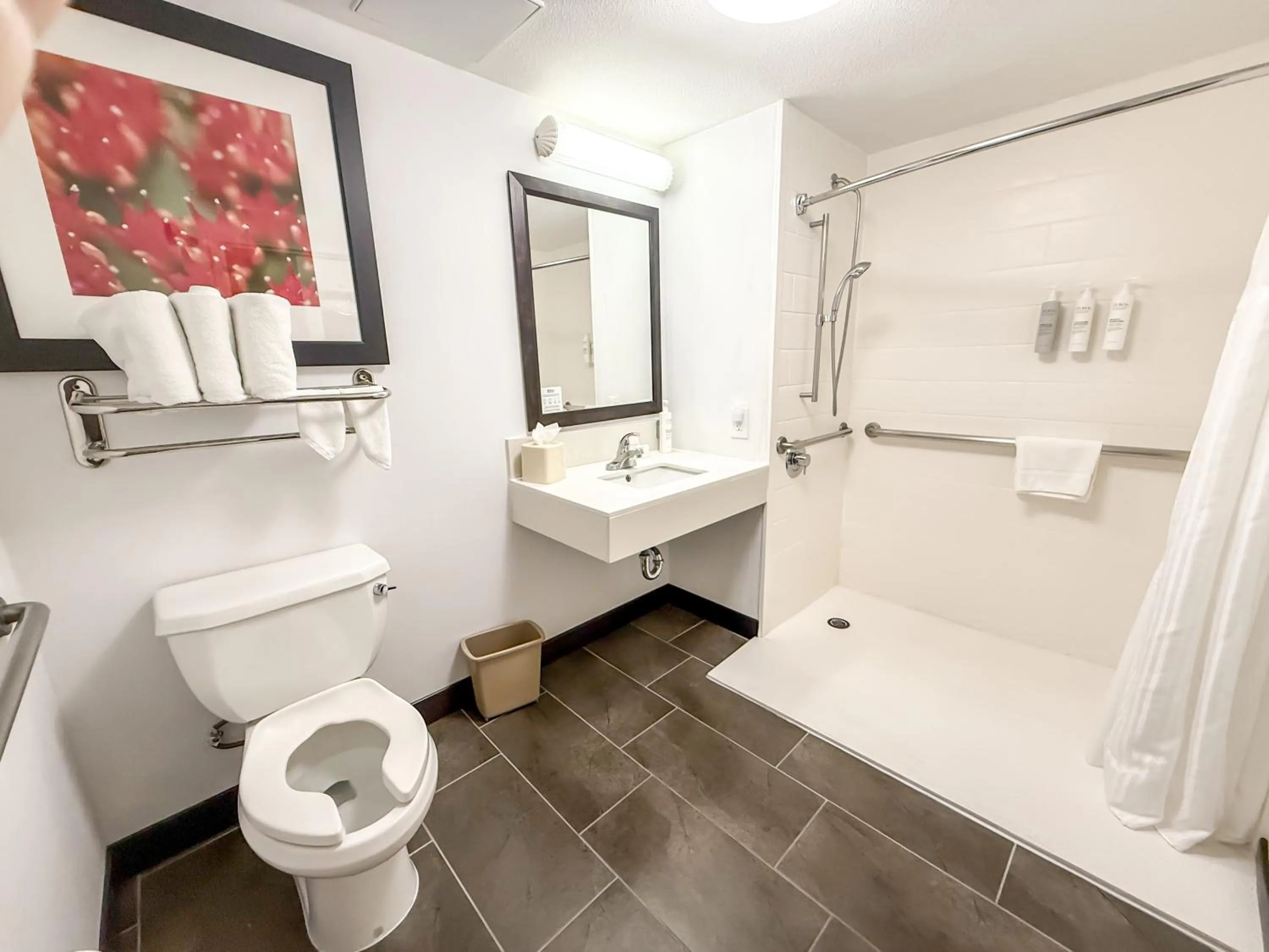 Shower in Hilton Garden Inn Gilroy