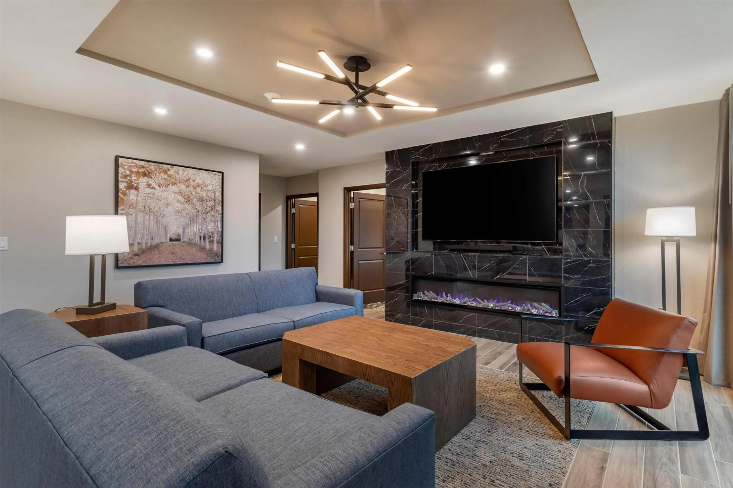 Living room in Hilton Vacation Club MountainLoft Gatlinburg