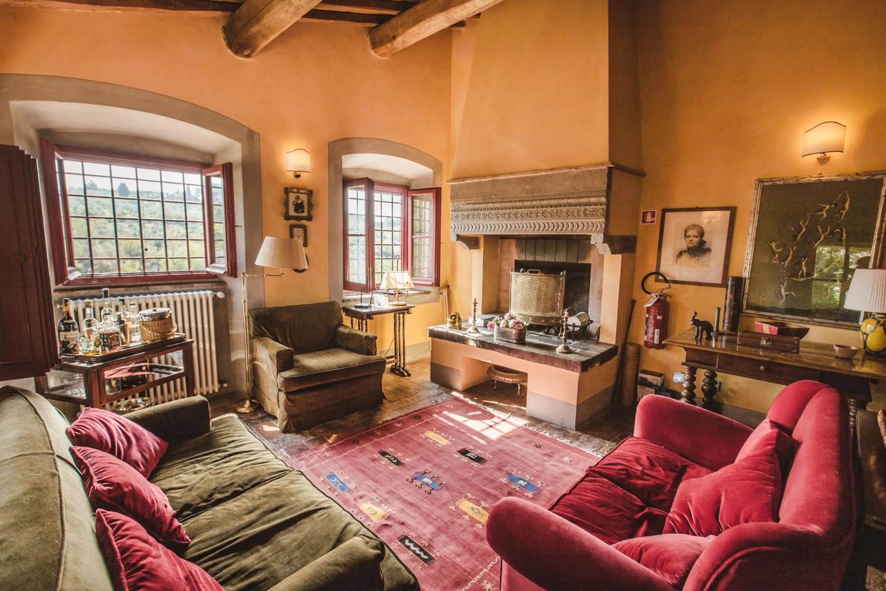 Living room in La Veronica Exclusive Chianti Resort