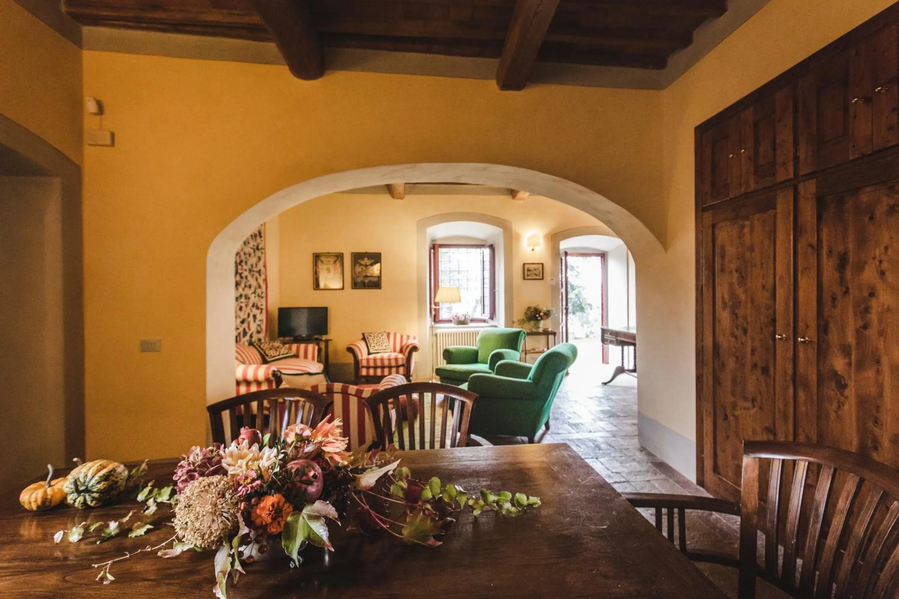 Living room in La Veronica Exclusive Chianti Resort