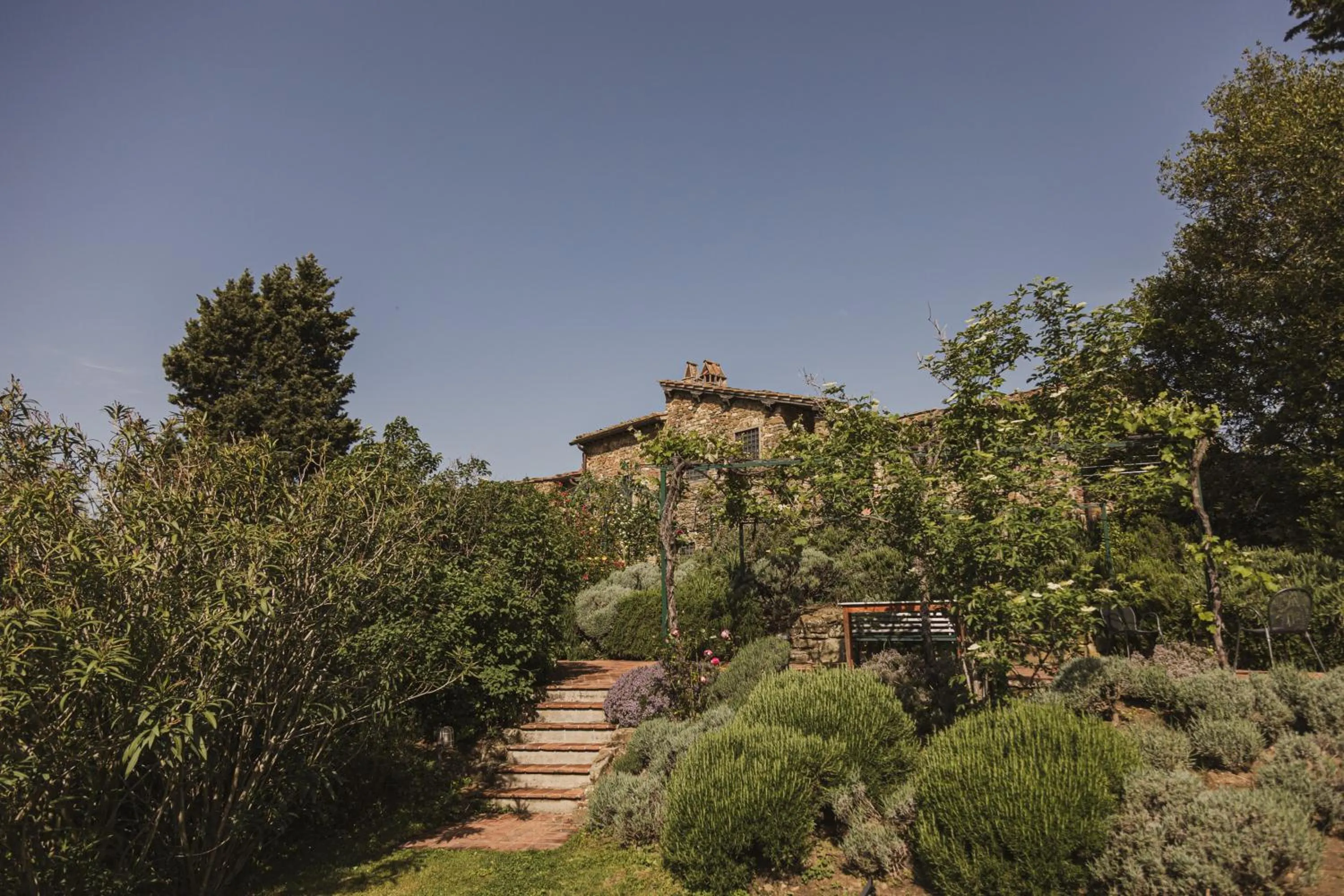 Garden in La Veronica Exclusive Chianti Resort