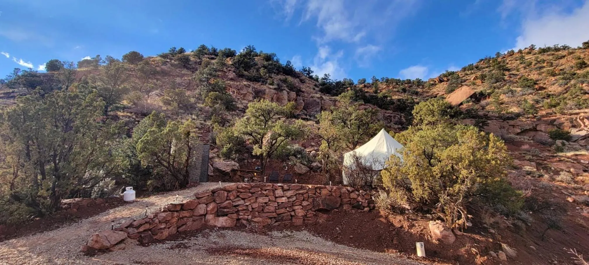 Mountain view in Zion Glamping Adventures