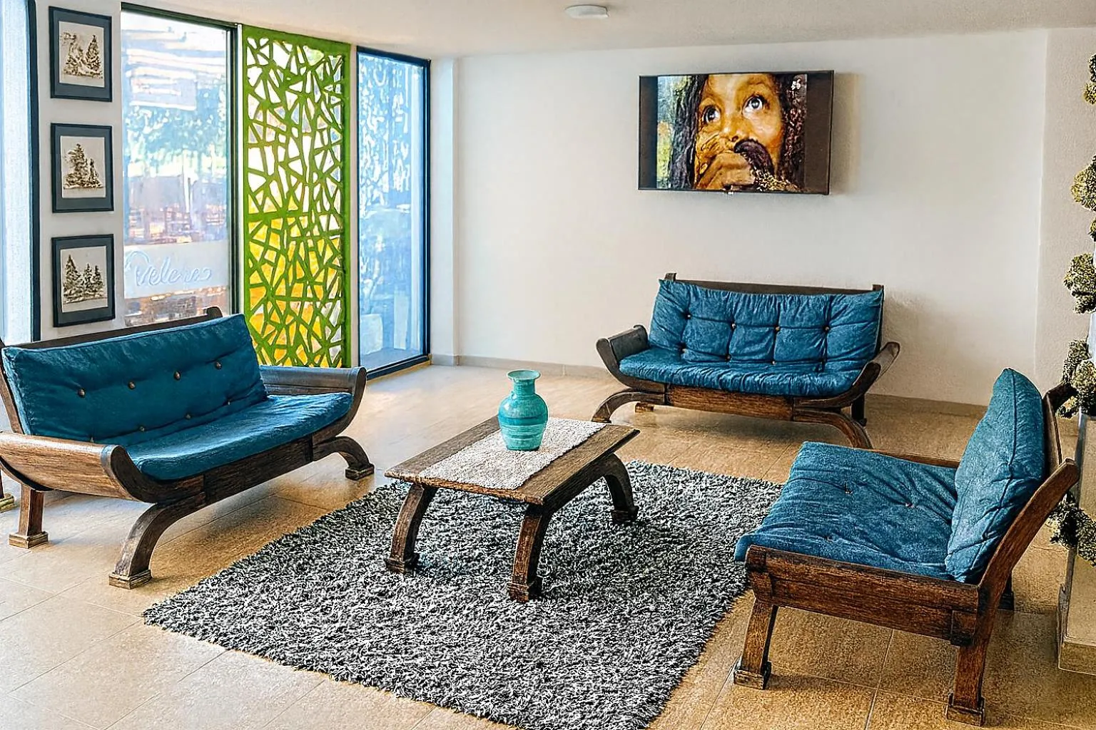 Lobby or reception in El Velero Apartamentos By DANP