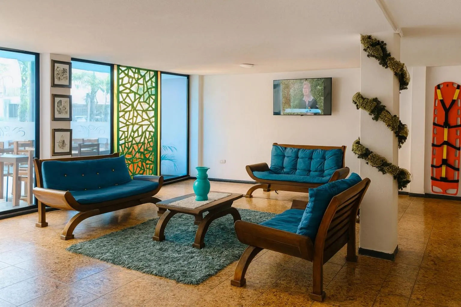 Lobby or reception in El Velero Apartamentos By DANP