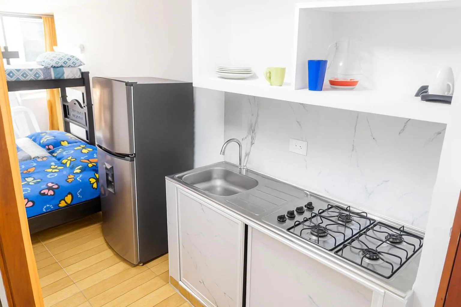 Kitchen or kitchenette in El Velero Apartamentos By DANP