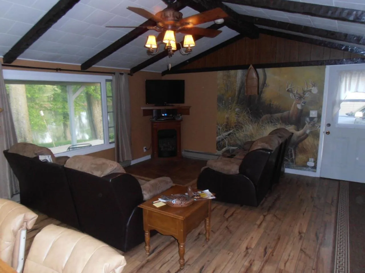 Living room in Martin's River Cabin