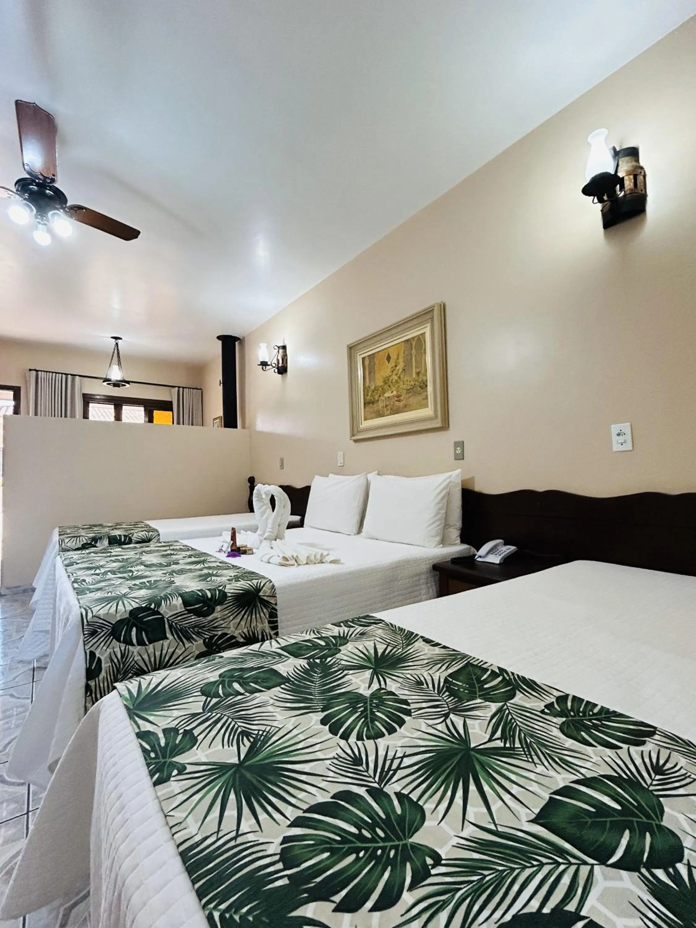 Bed in Hotel Fazenda Itáytyba