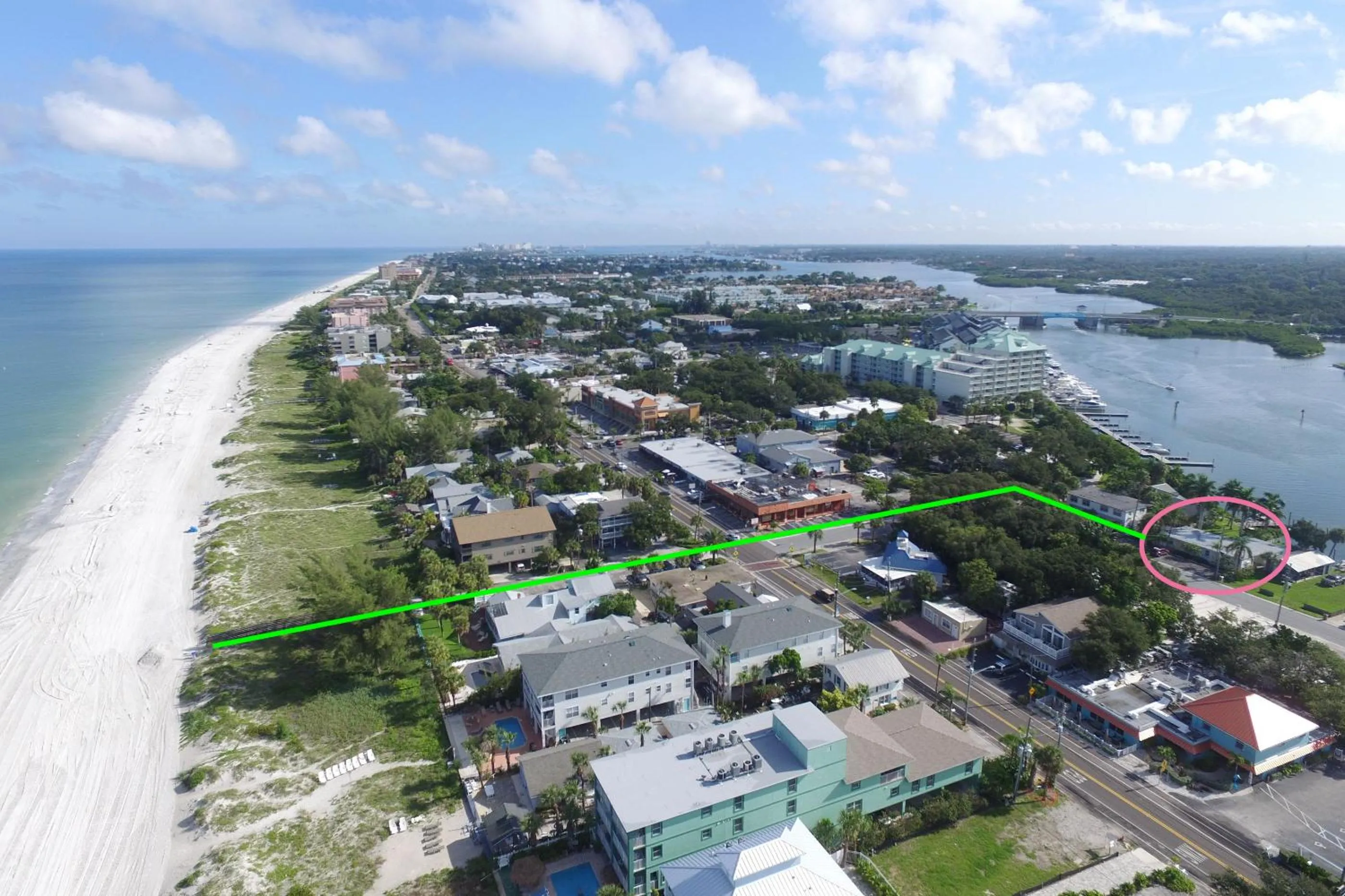 Bird's eye view in BeachTrail Lodging