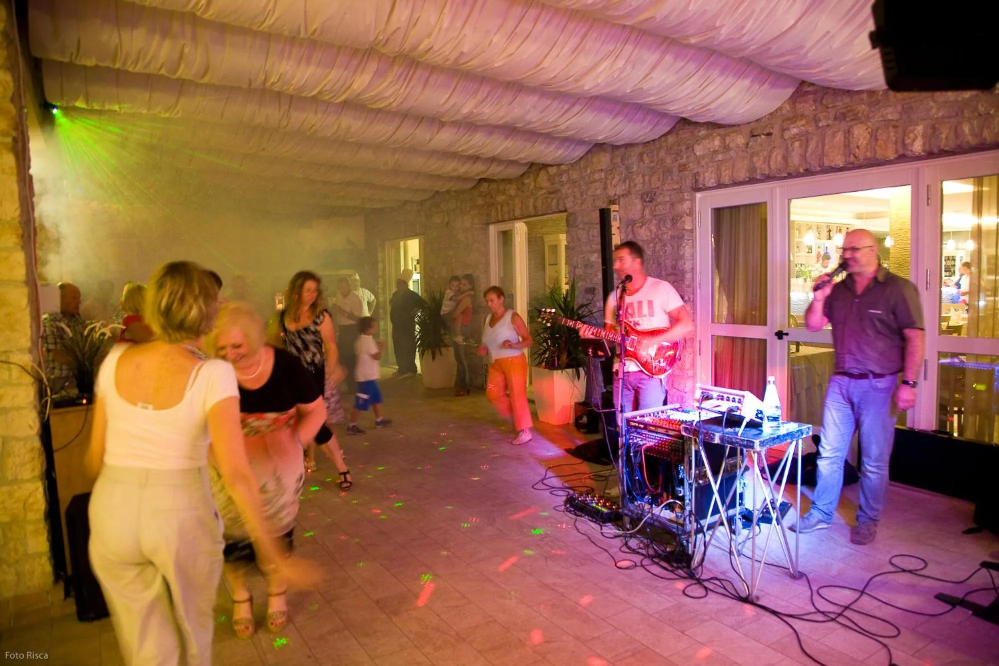 Evening entertainment in Residence Delle Rose