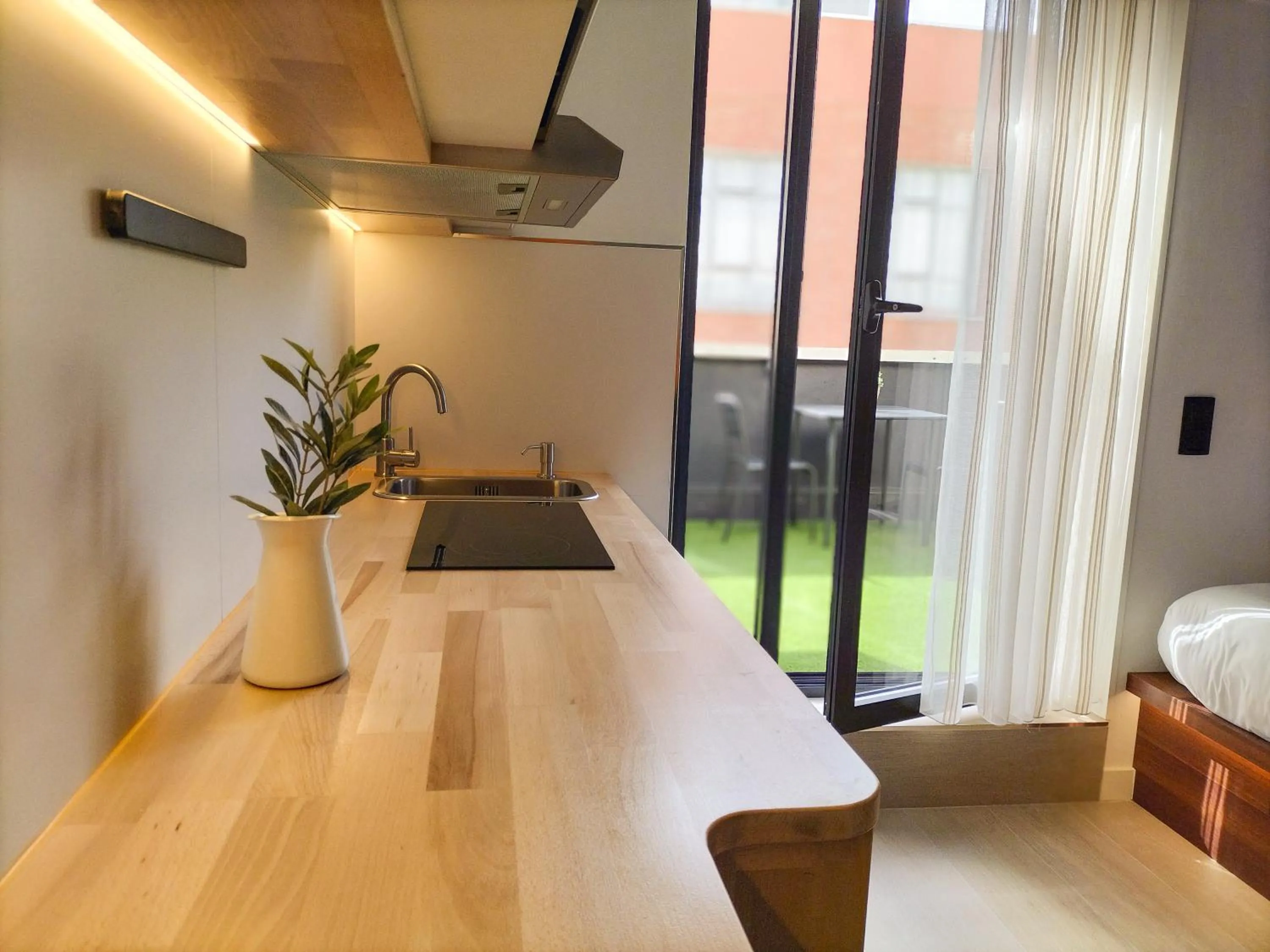 Balcony/Terrace, Bed in Far Home Bernabeu