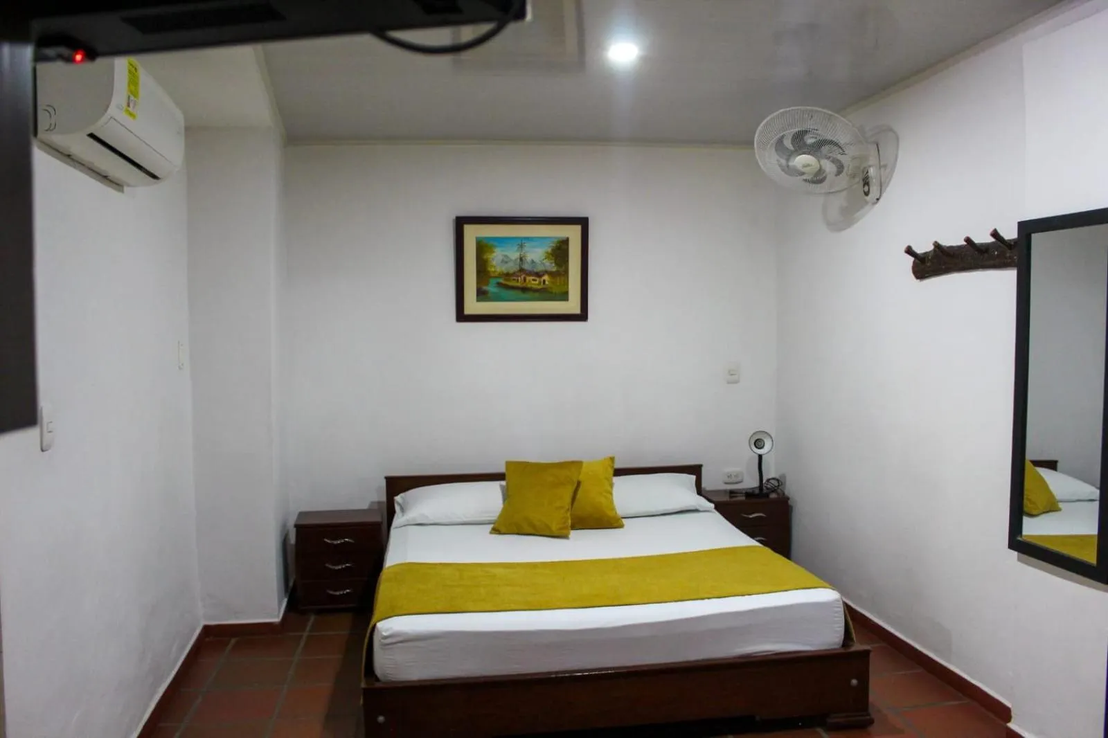 Bed in Hotel Colonial San Felipe