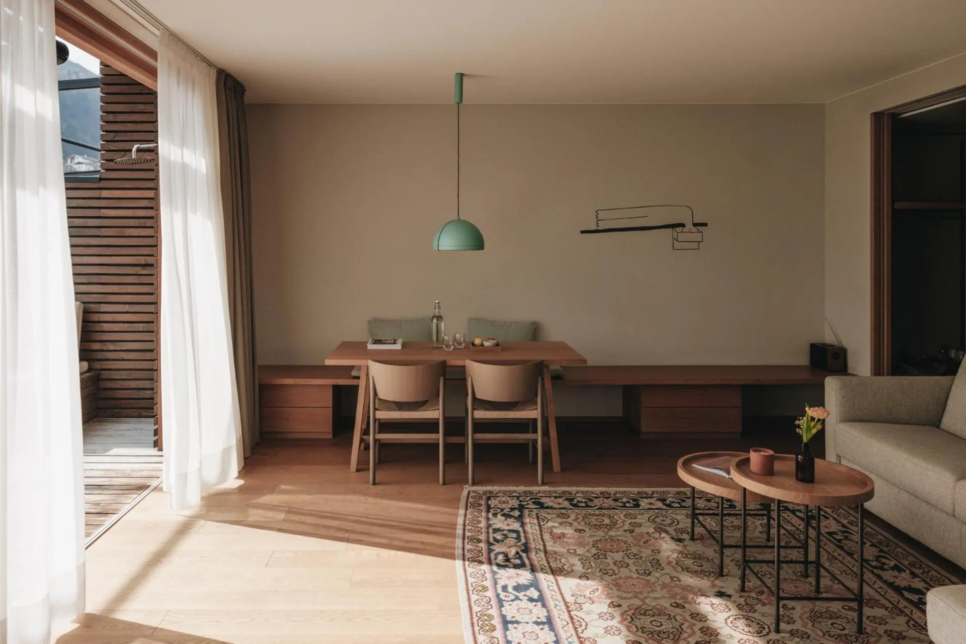 Living room in Hotel Schwarzschmied, a Member of Design Hotels