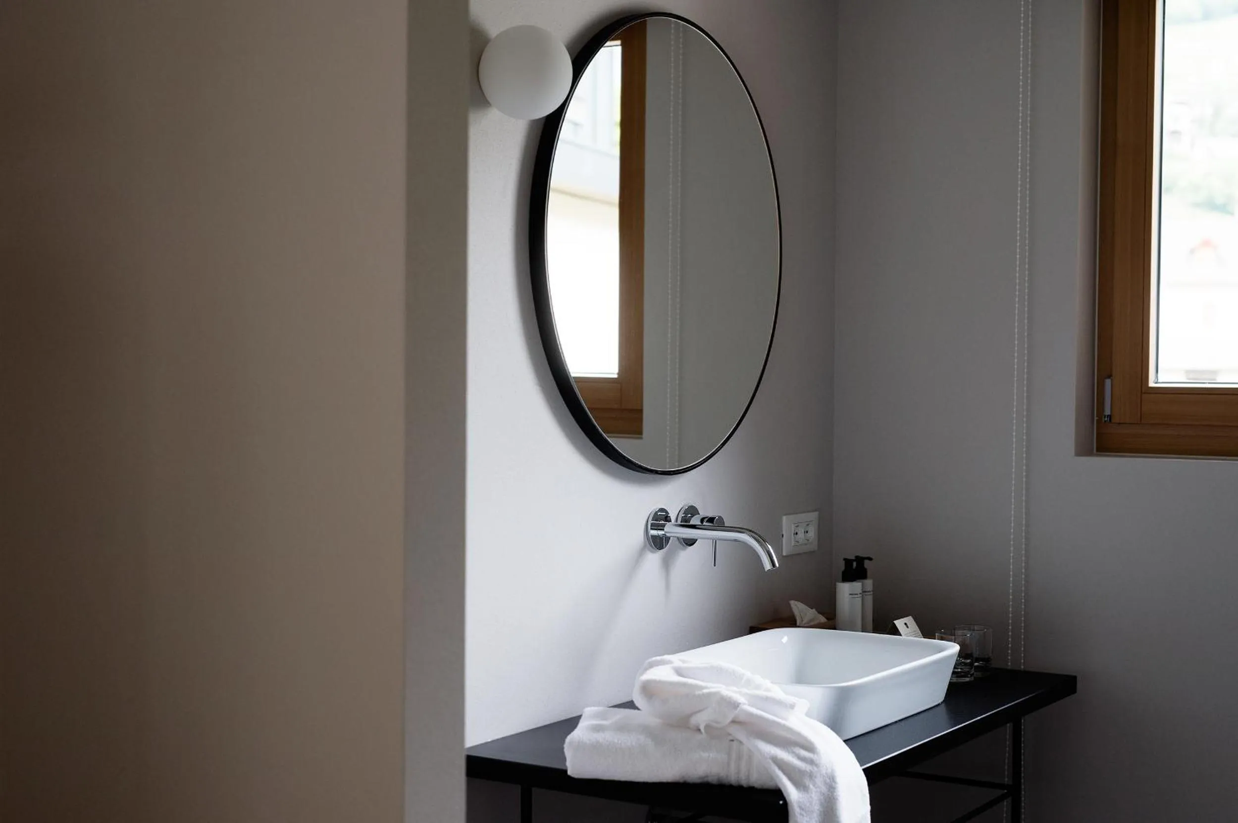 Bathroom in Hotel Schwarzschmied, a Member of Design Hotels