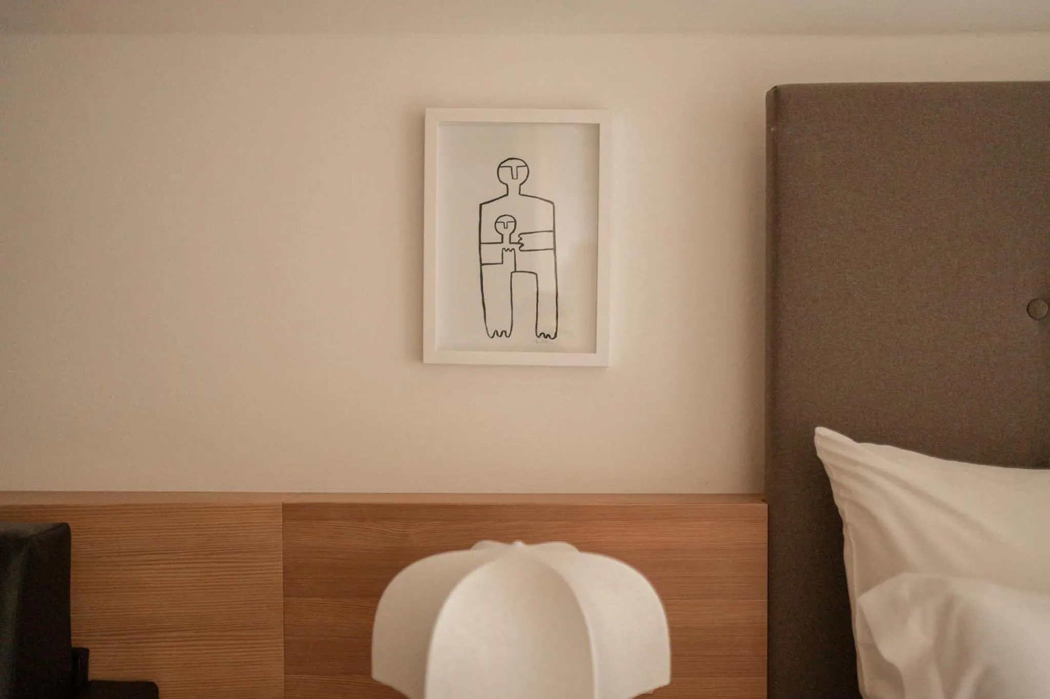 Decorative detail, Bed in Hotel Schwarzschmied, a Member of Design Hotels