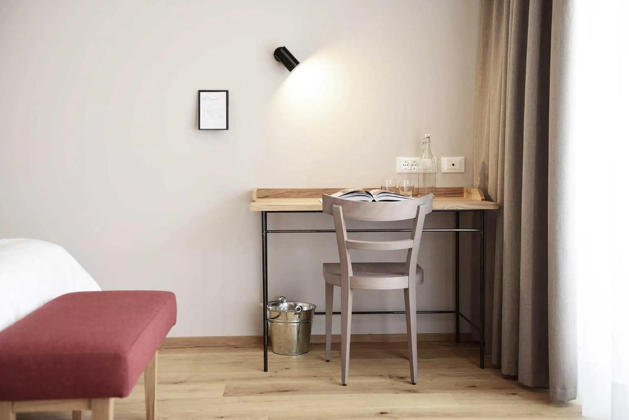 Seating area in Hotel Schwarzschmied, a Member of Design Hotels