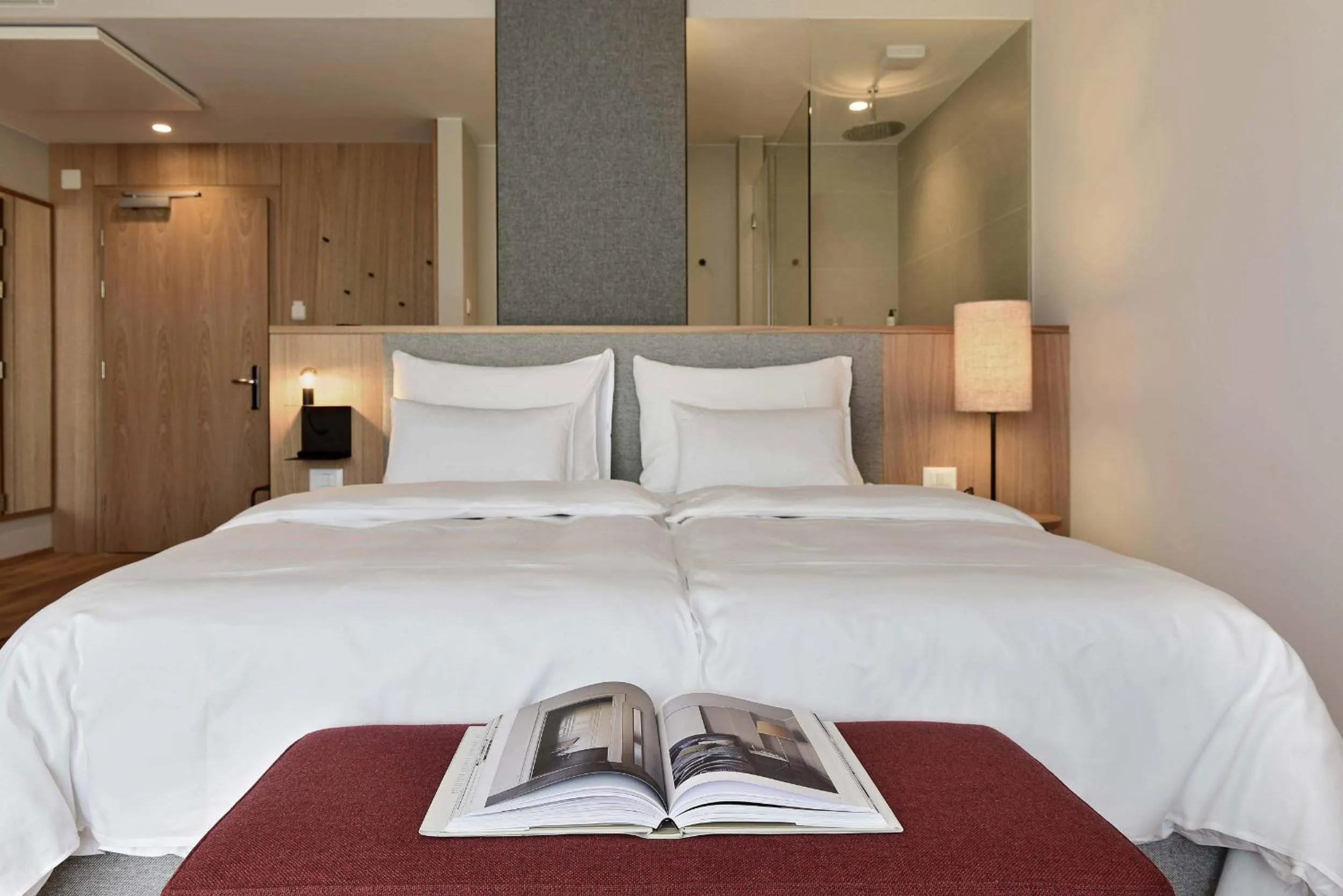 Bed in Hotel Schwarzschmied, a Member of Design Hotels