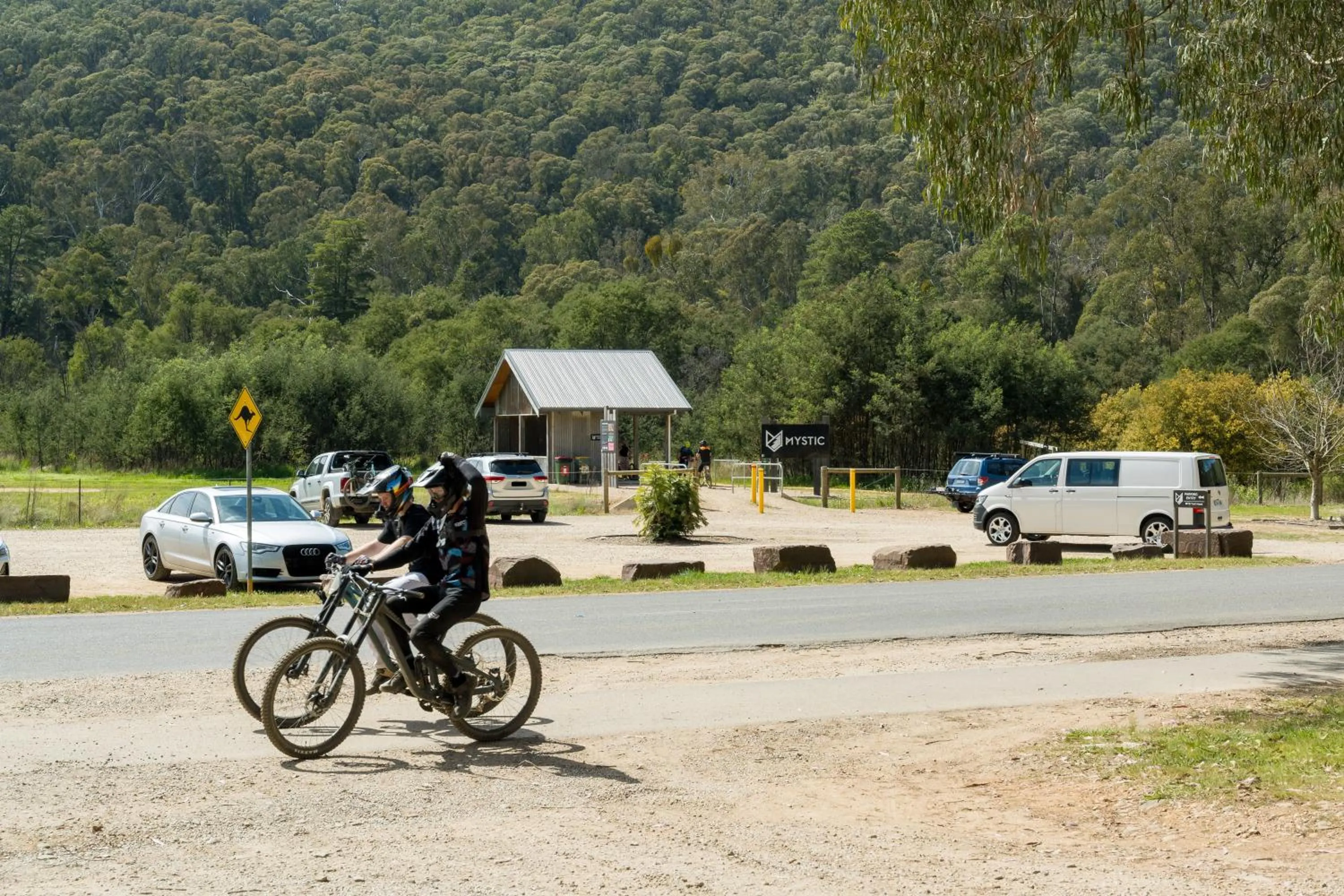 Cycling in Bright Cabin Park