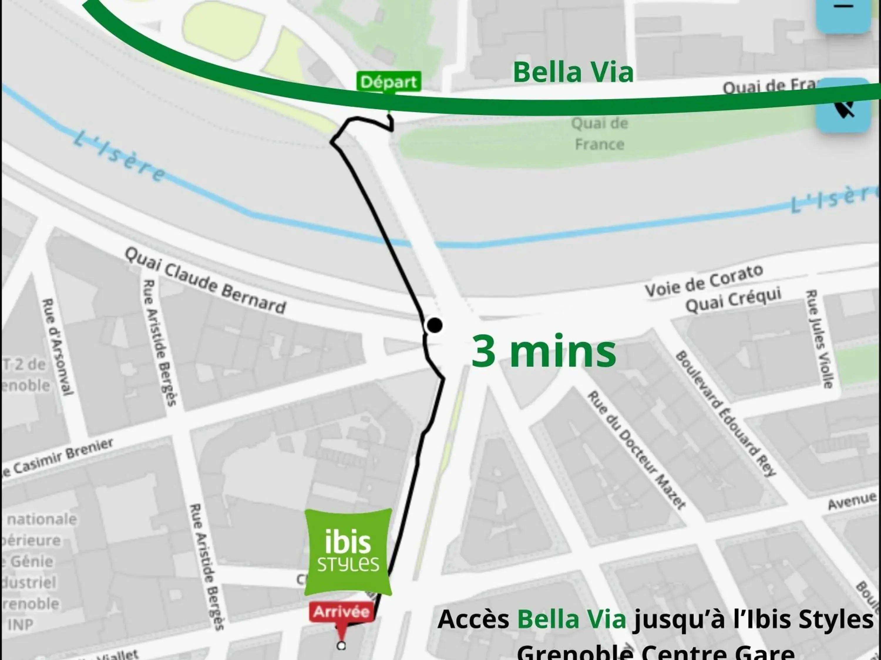 Property building in ibis Styles Grenoble Centre Gare Property building in ibis Styles Grenoble Centre Gare