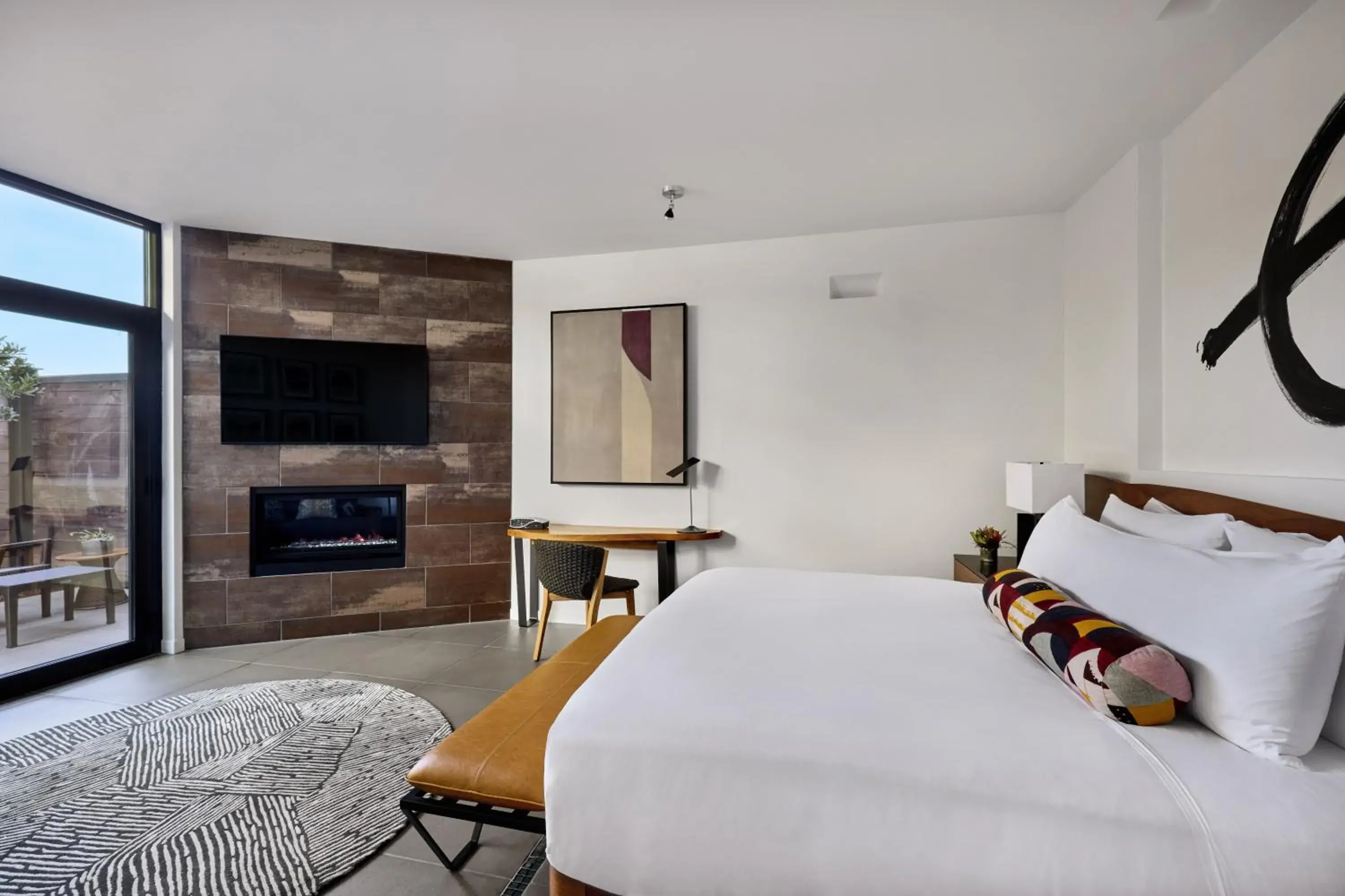 Patio, Bed in Bardessono Hotel and Spa Patio, Bed in Bardessono Hotel and Spa