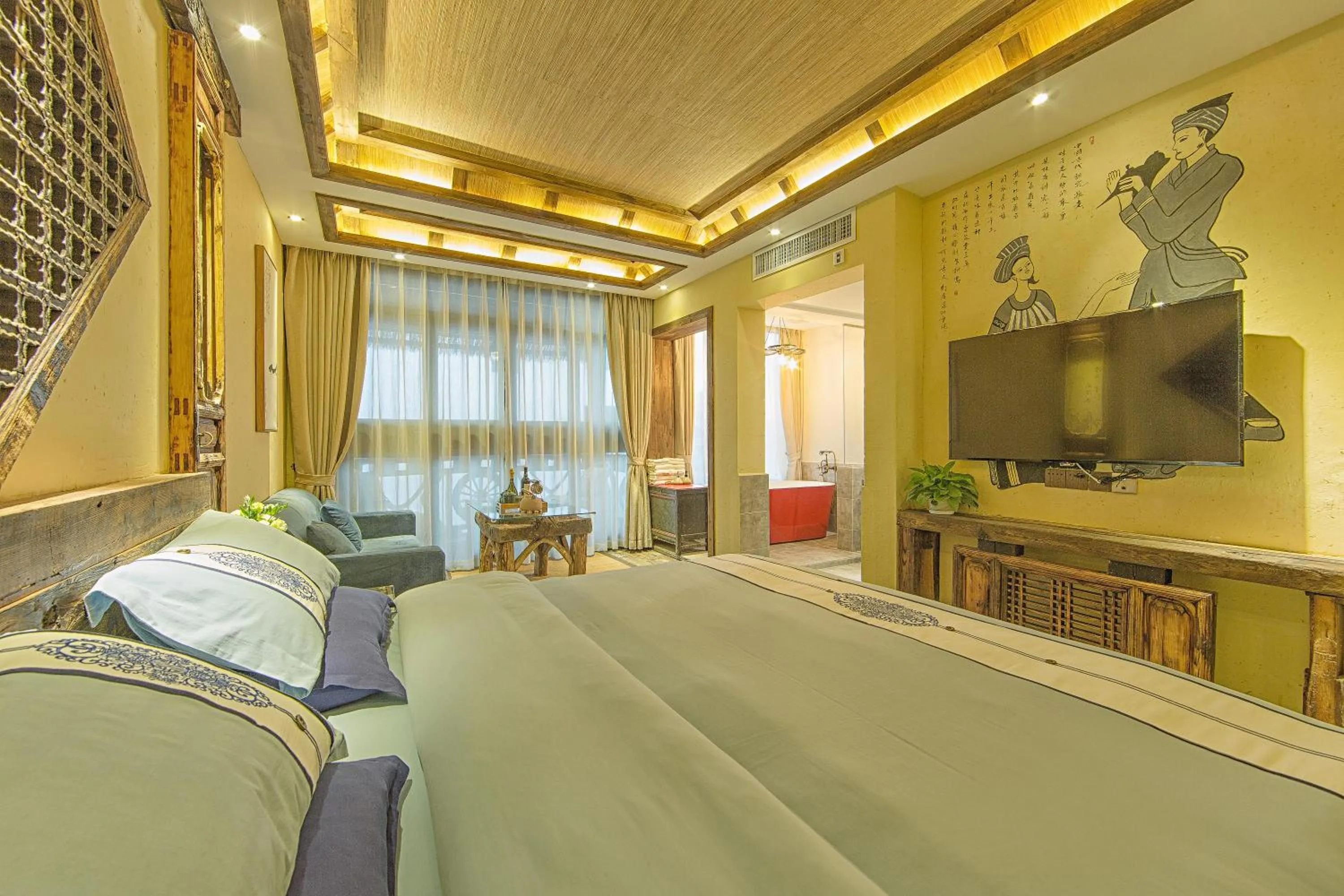 Bed in Old Story Inn Lijiang Old Town