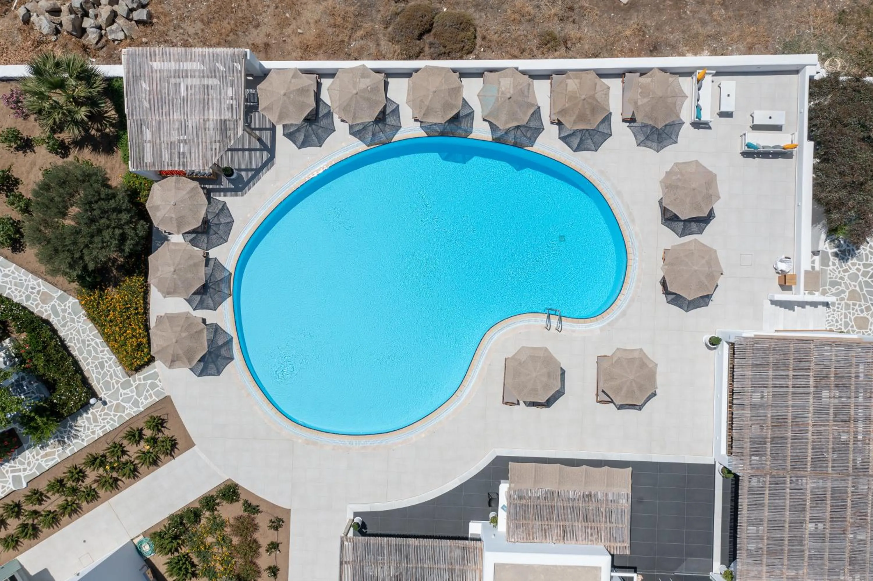 Bird's eye view in Lianos Village