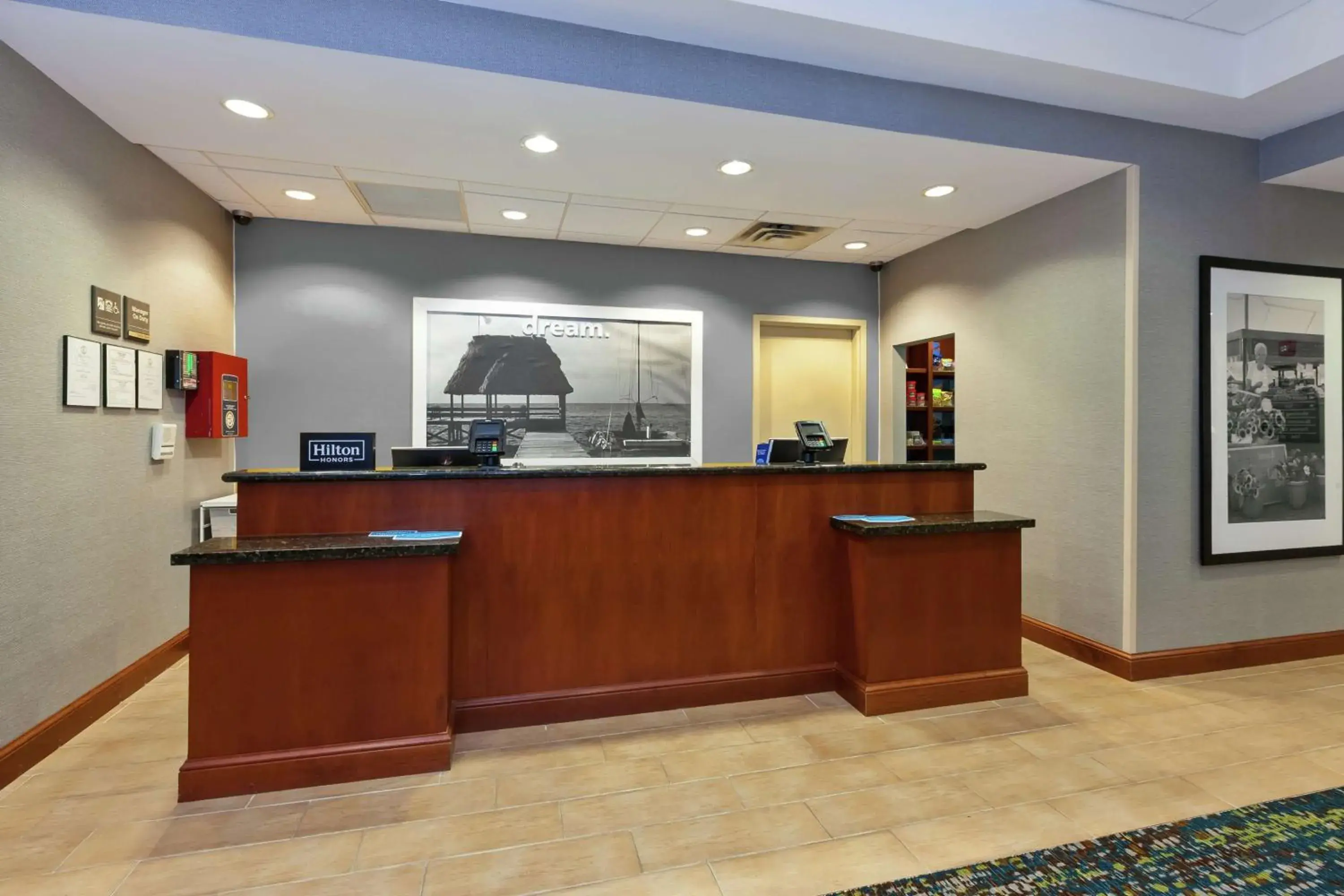 Lobby or reception in Hampton Inn & Suites Exmore - Eastern Shore Lobby or reception in Hampton Inn & Suites Exmore - Eastern Shore