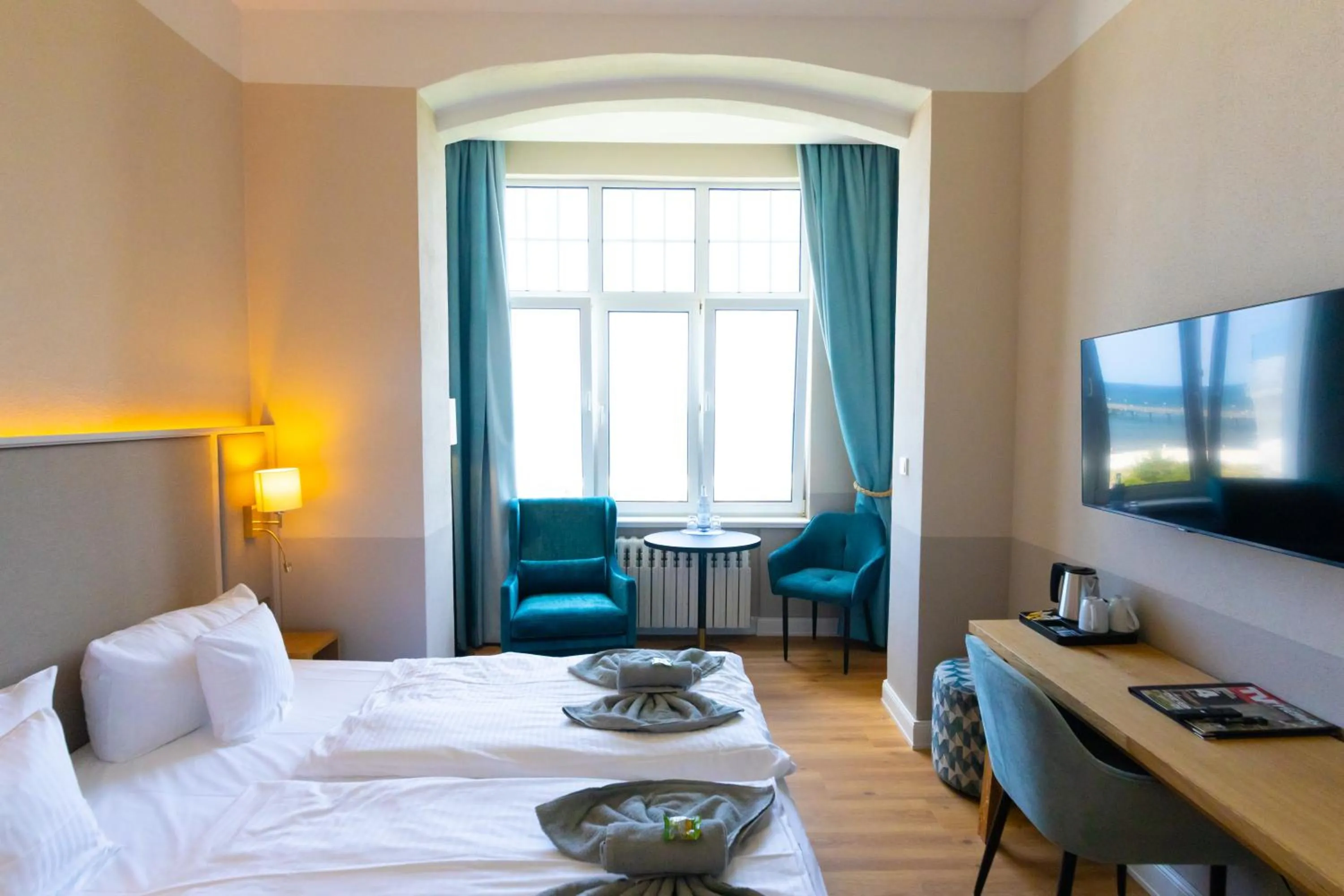 Bed in Hotel Germania