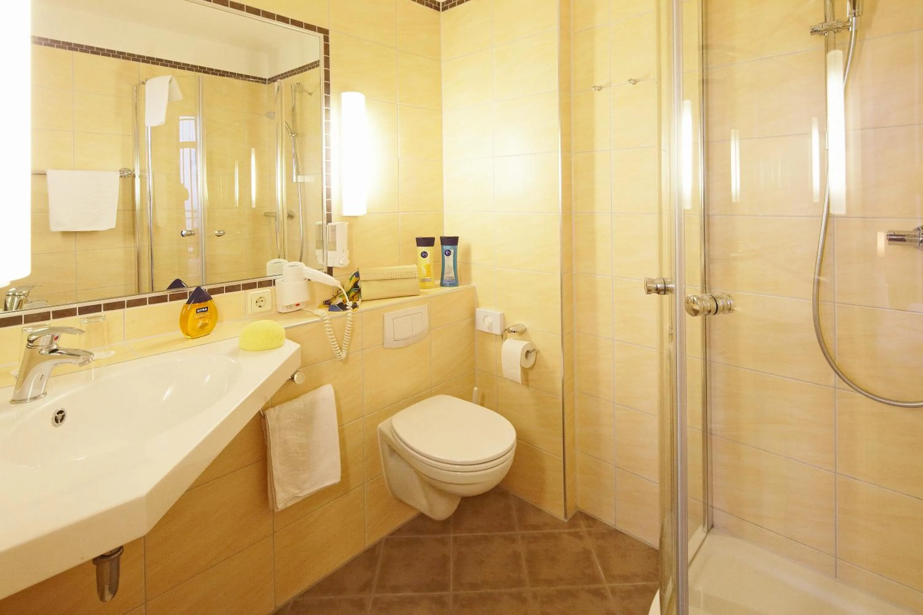 Shower in Hotel Germania