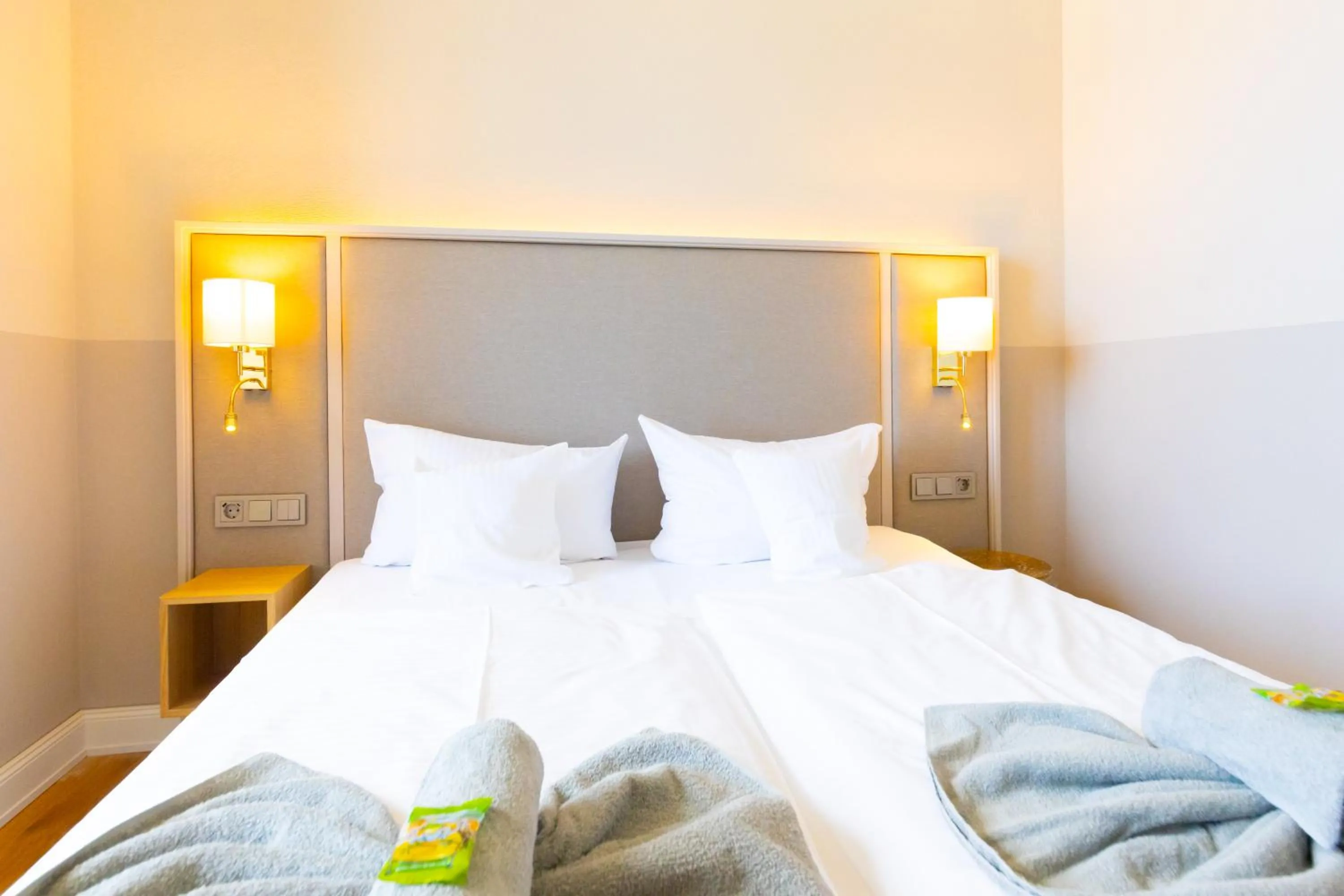 Bed in Hotel Germania