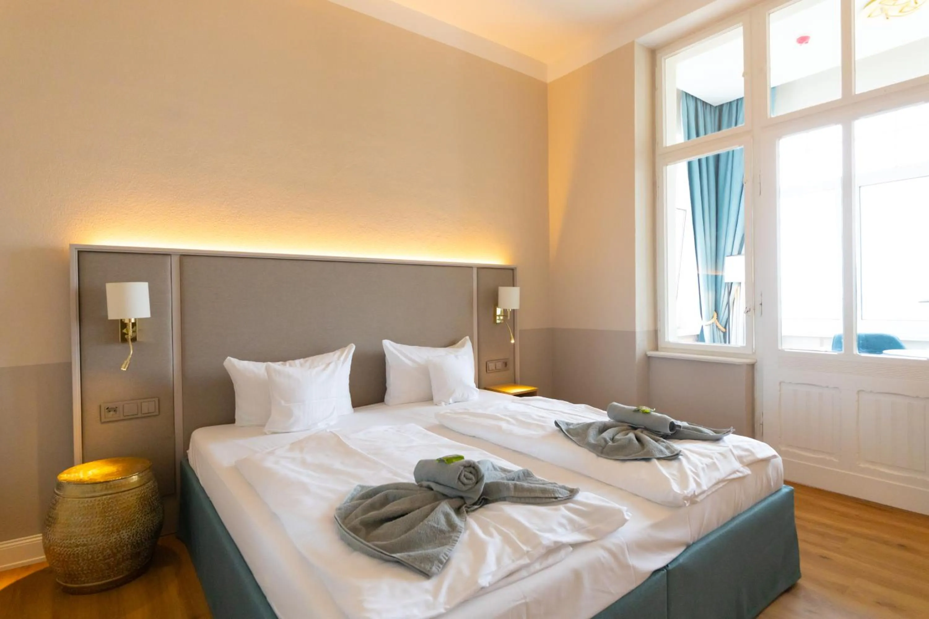 Bed in Hotel Germania