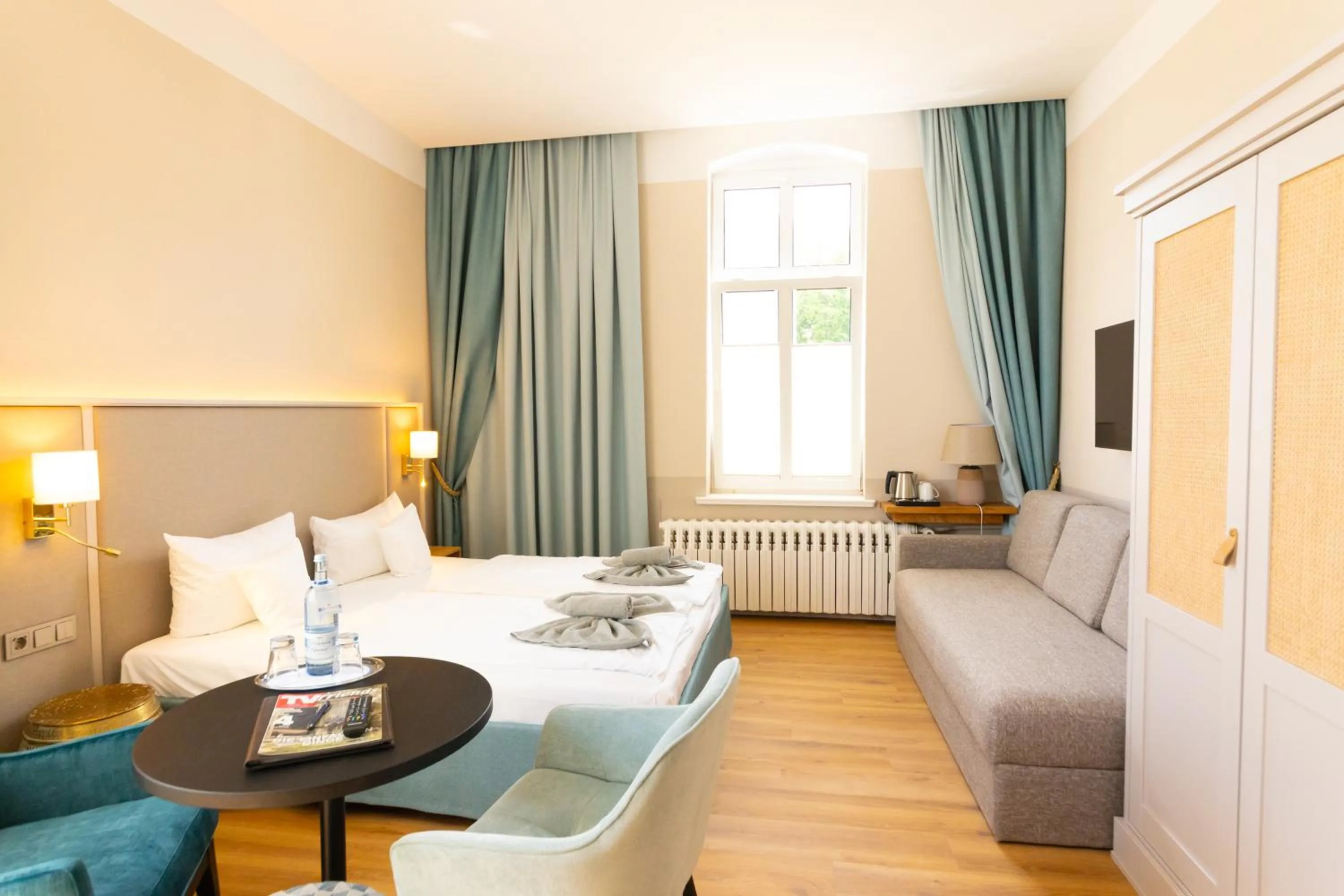 Bed in Hotel Germania