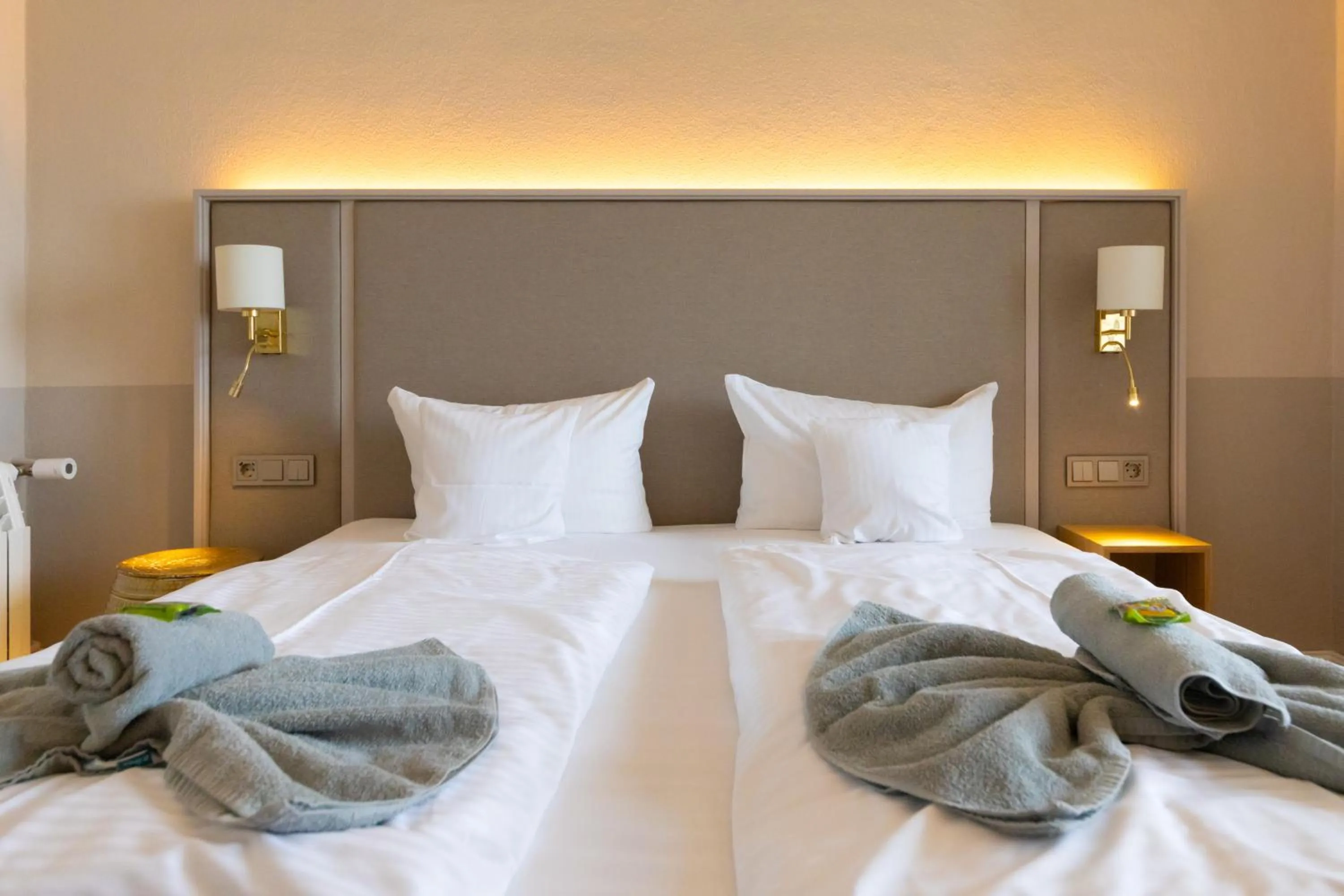 Bed in Hotel Germania