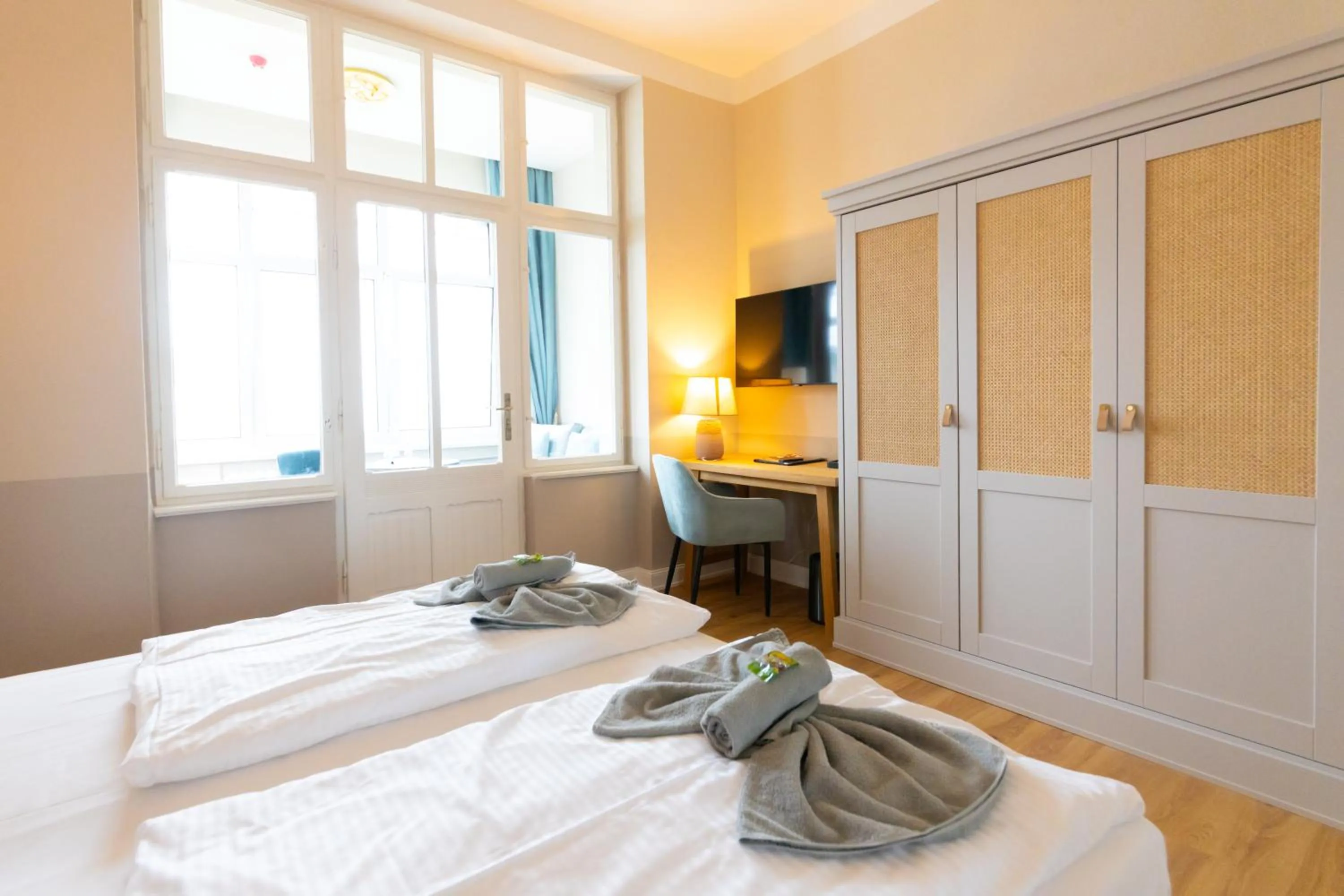 Bed in Hotel Germania