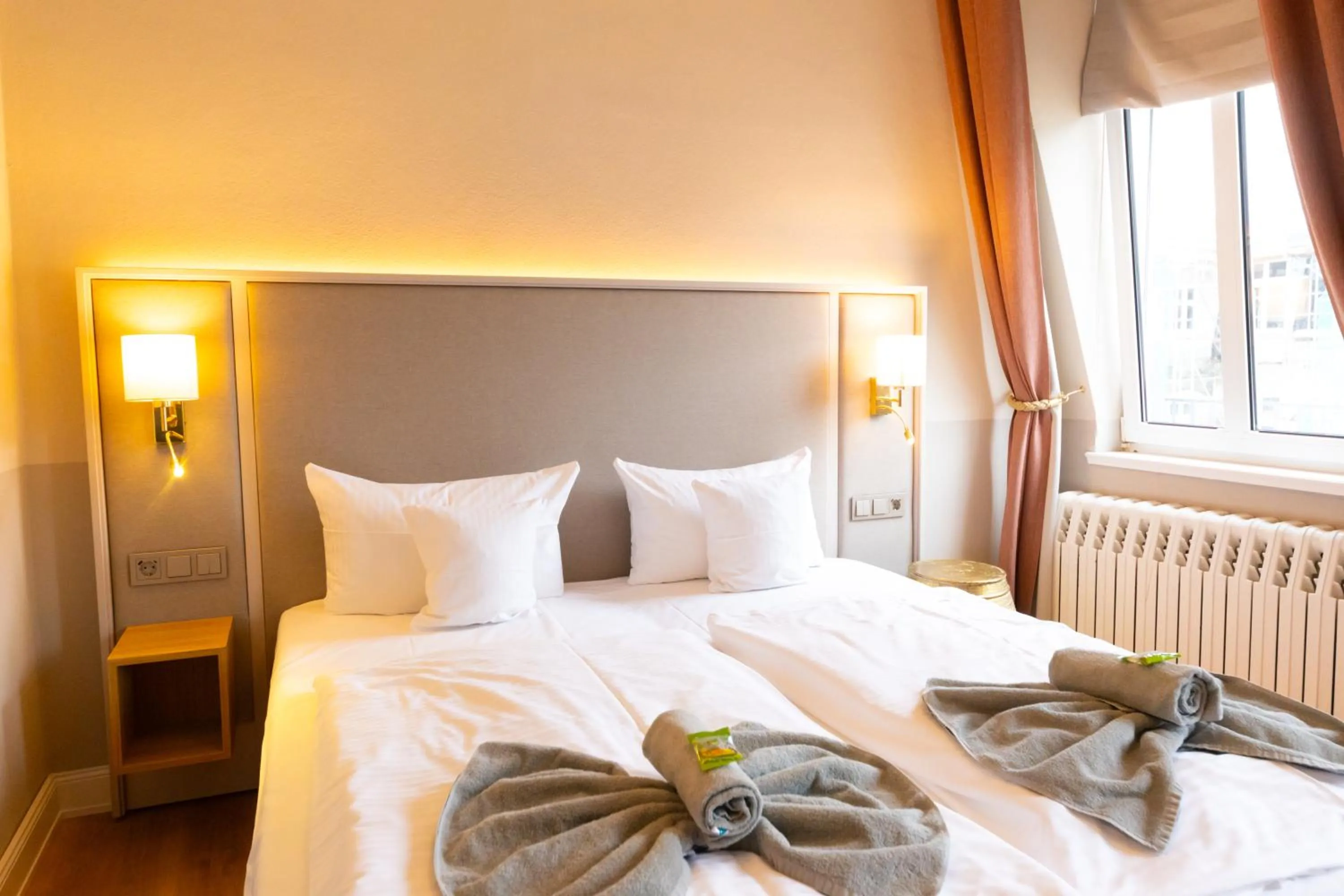 Bed in Hotel Germania