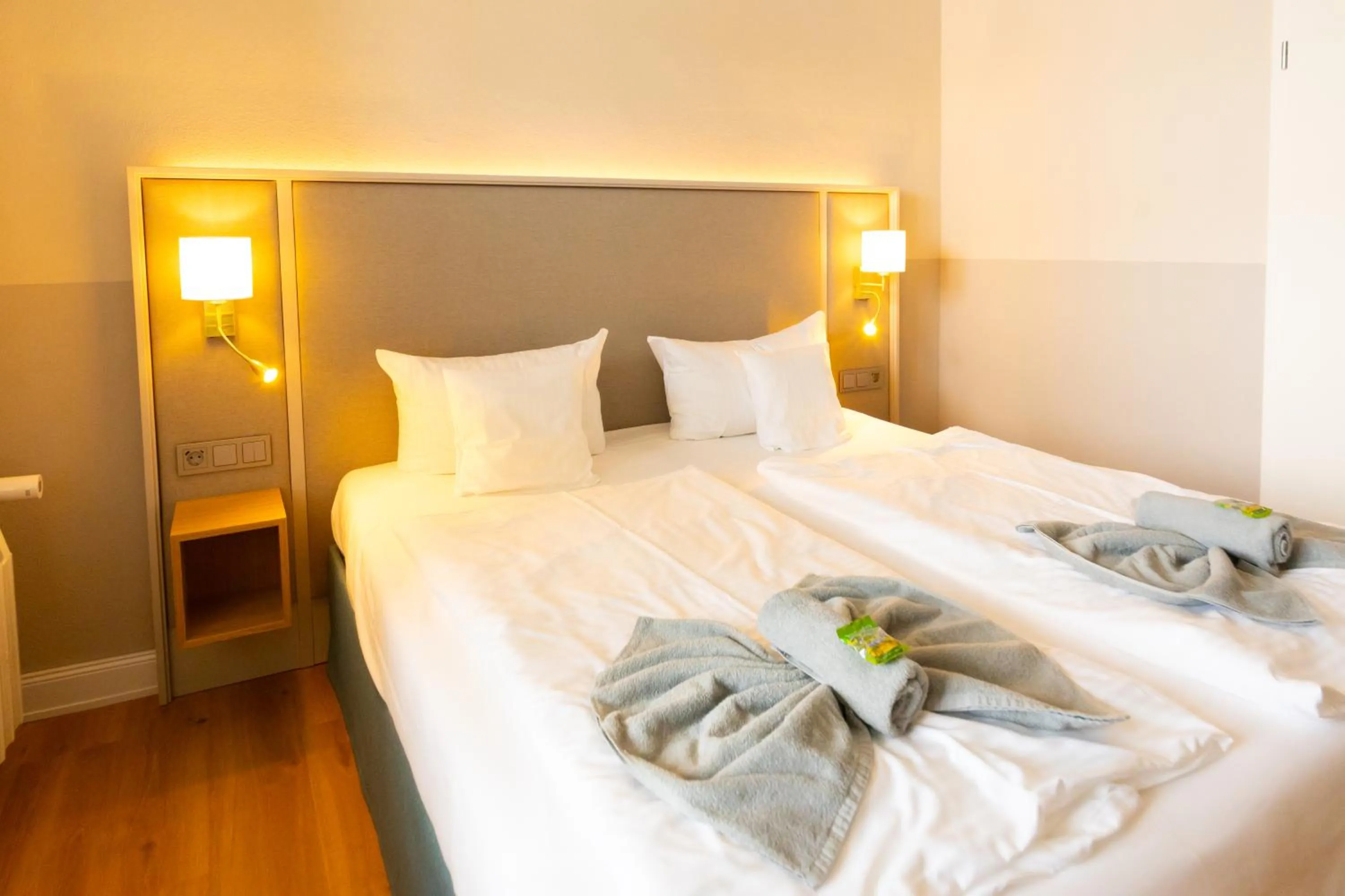 Bed in Hotel Germania