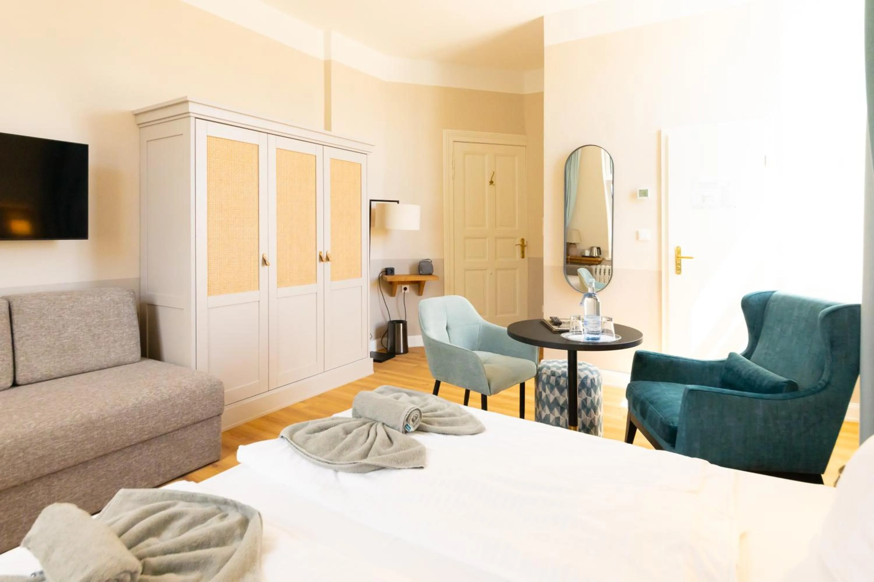 Bed in Hotel Germania