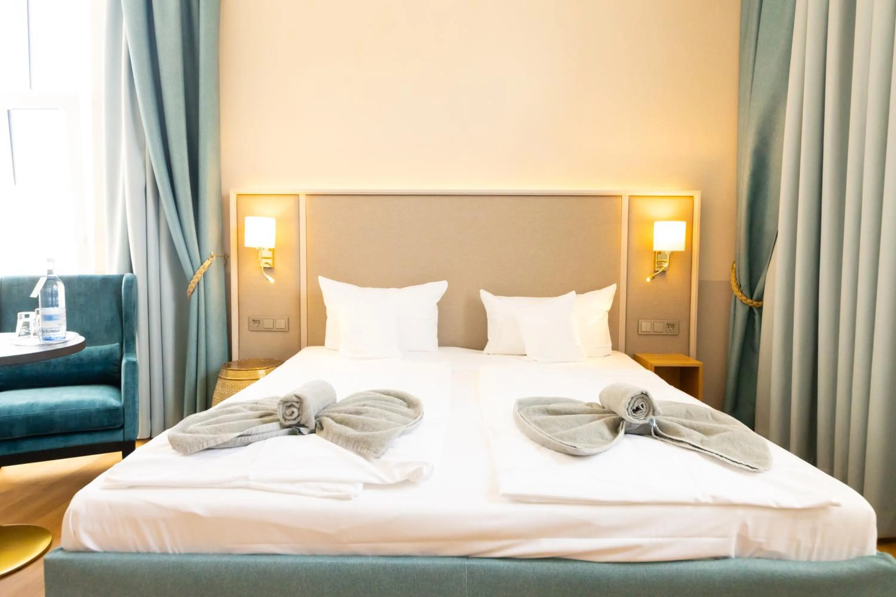 Bed in Hotel Germania