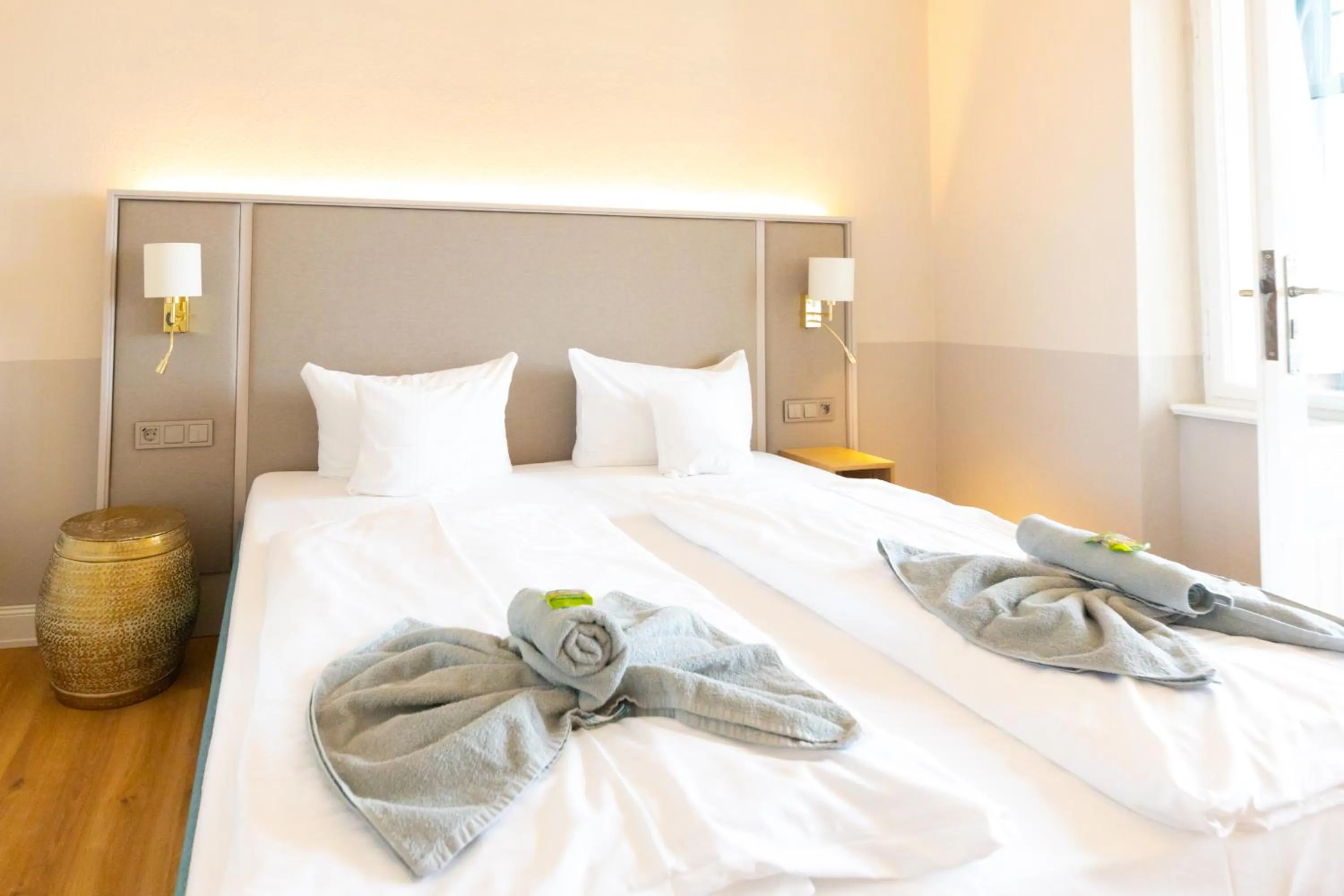 Bed in Hotel Germania