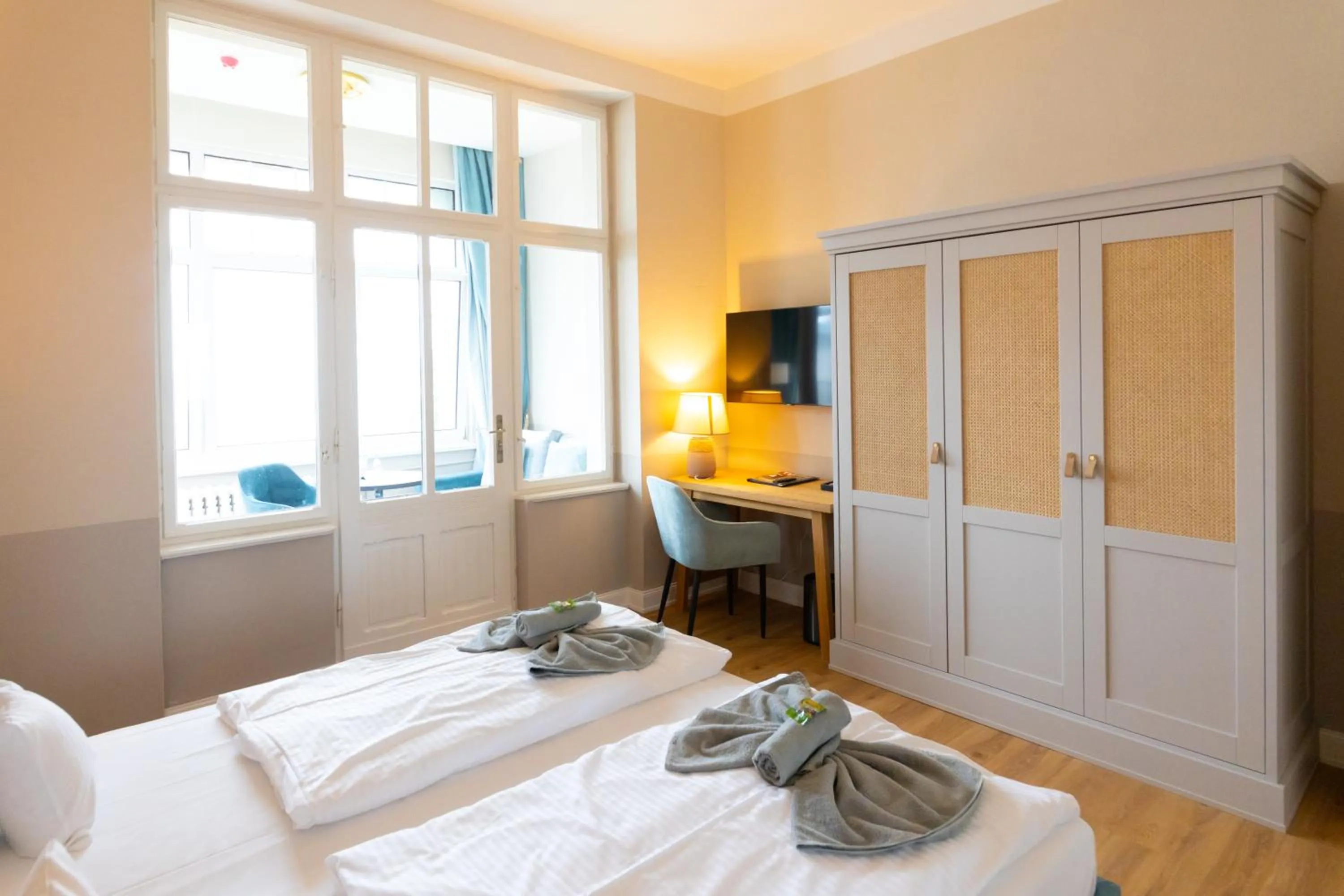 Bed in Hotel Germania