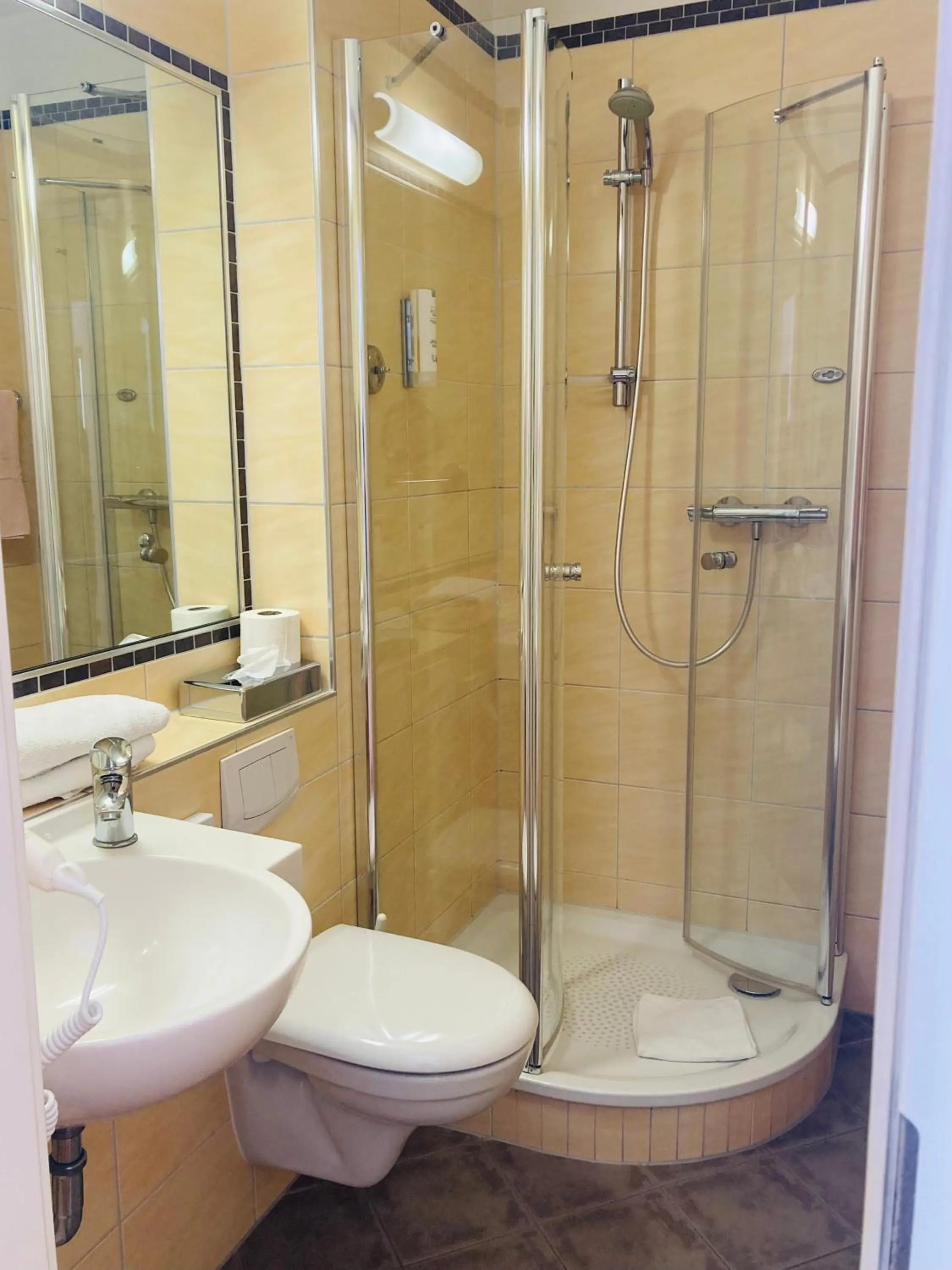 Shower in Hotel Germania