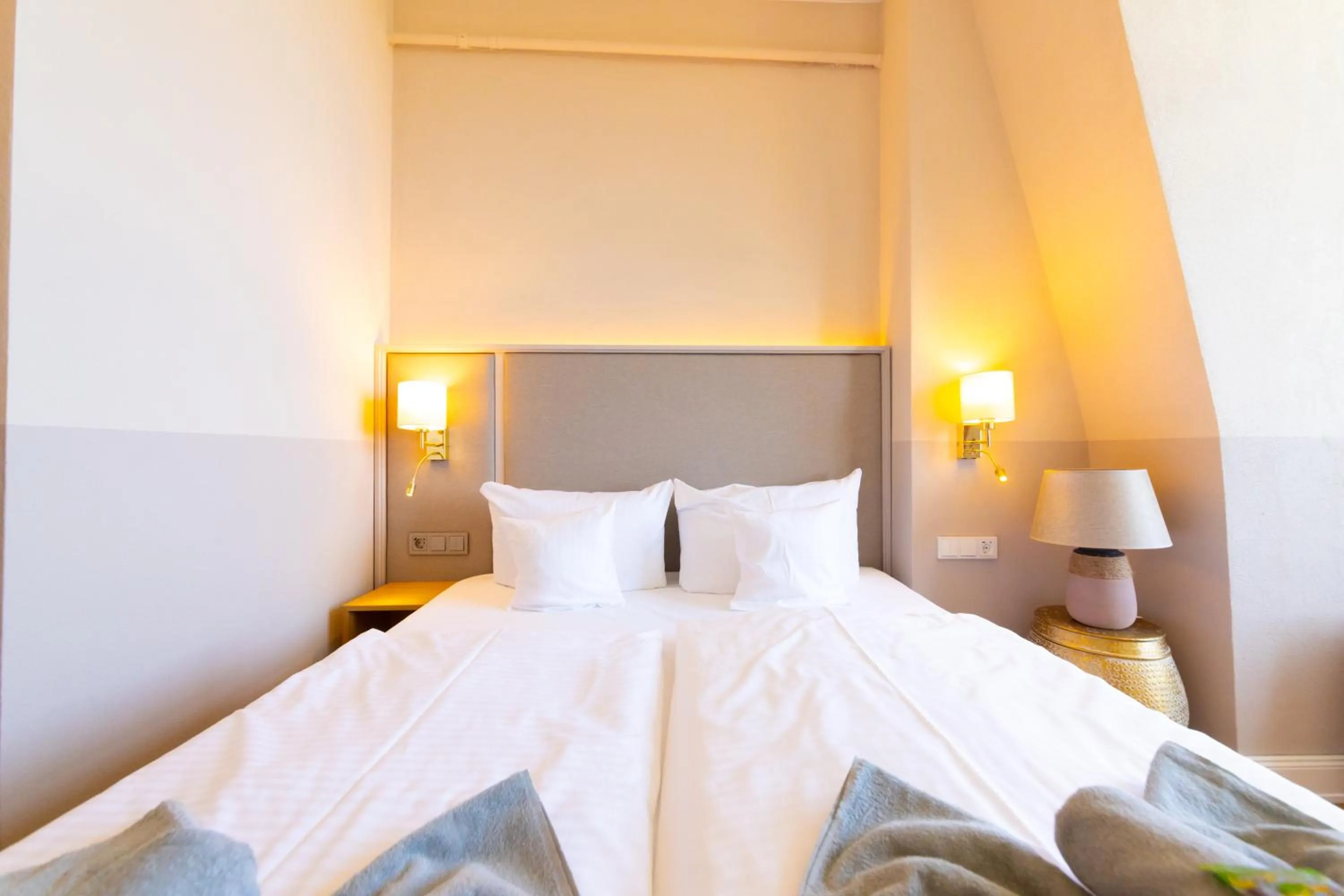 Bed in Hotel Germania