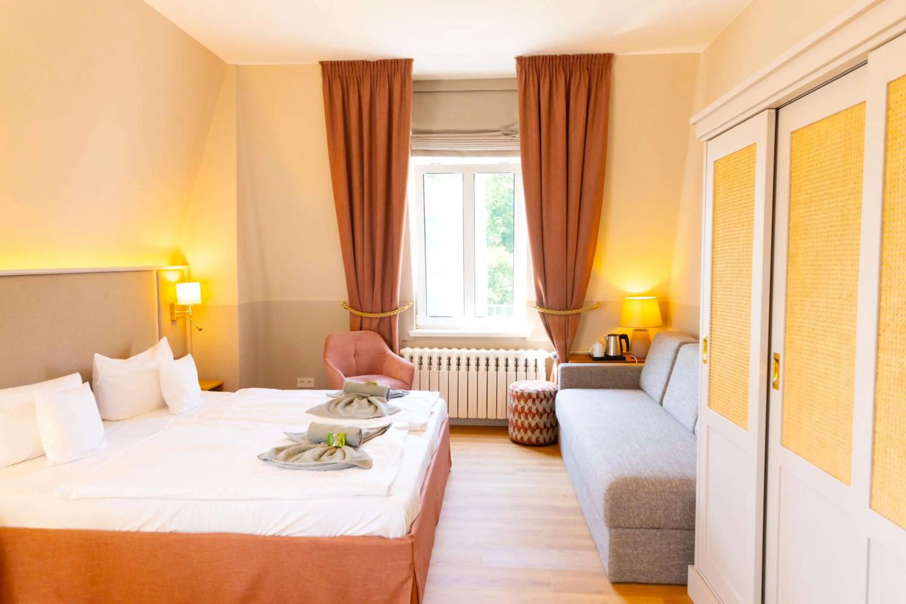 Bed in Hotel Germania