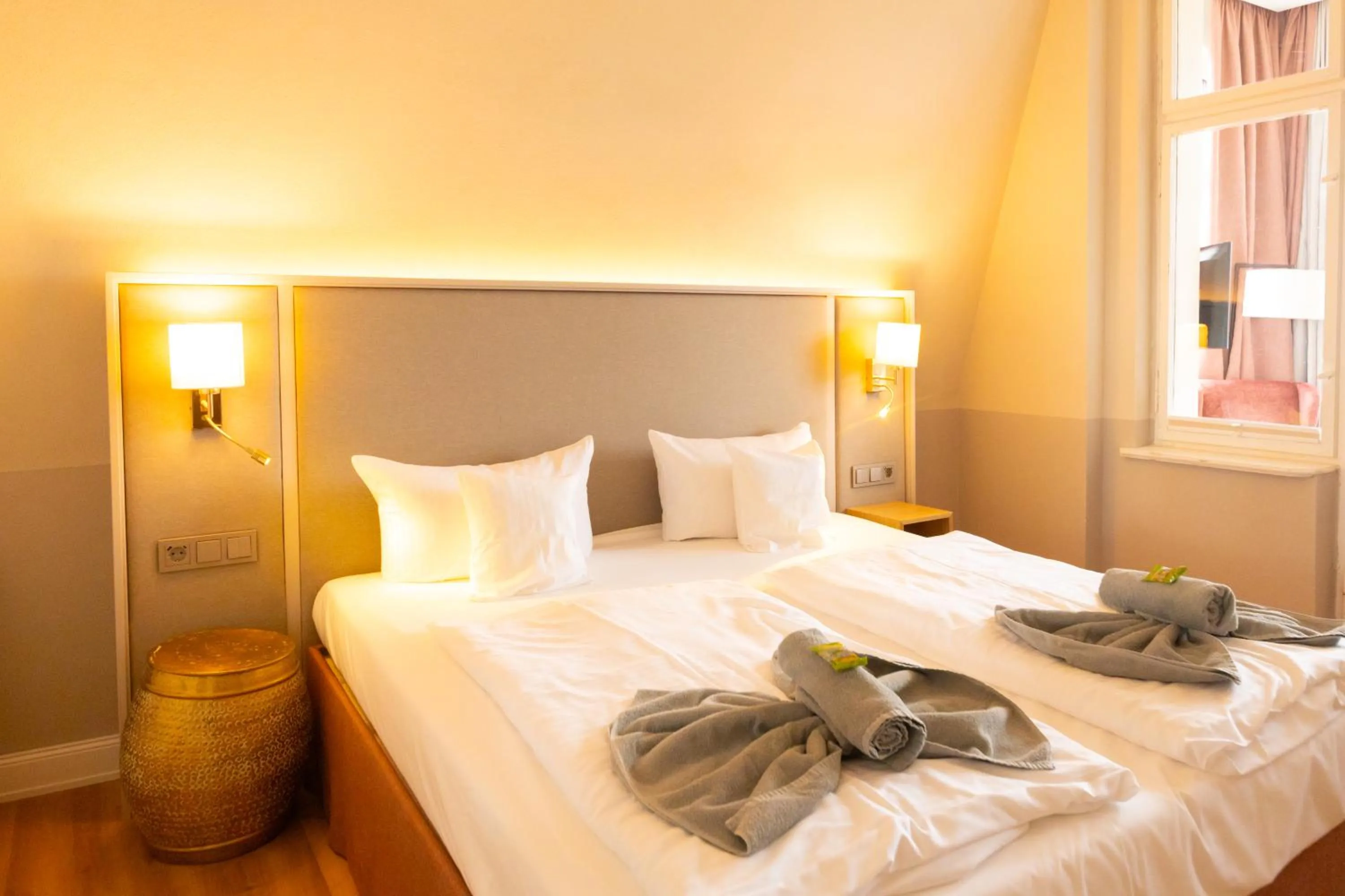 Bed in Hotel Germania