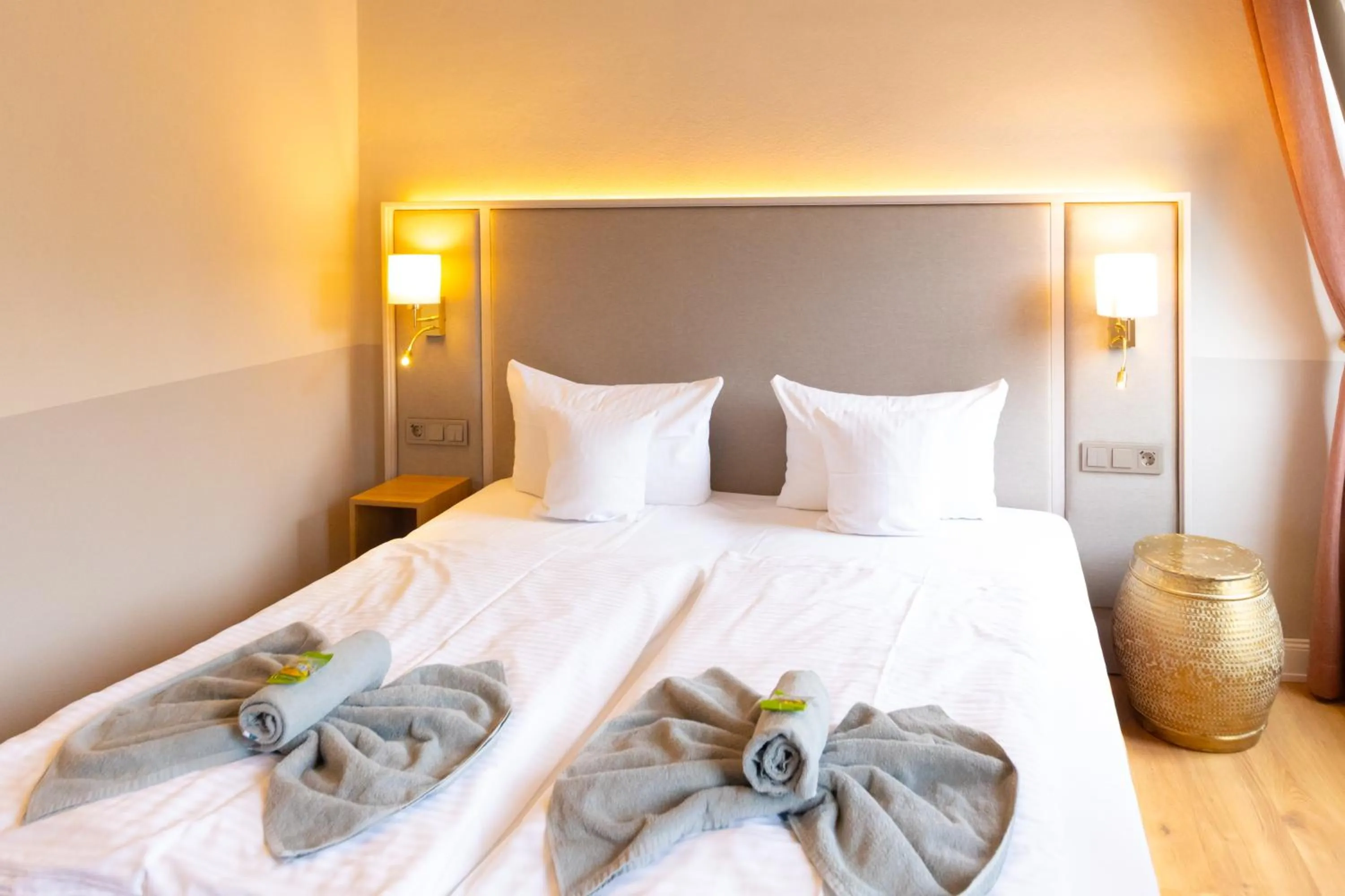 Bed in Hotel Germania