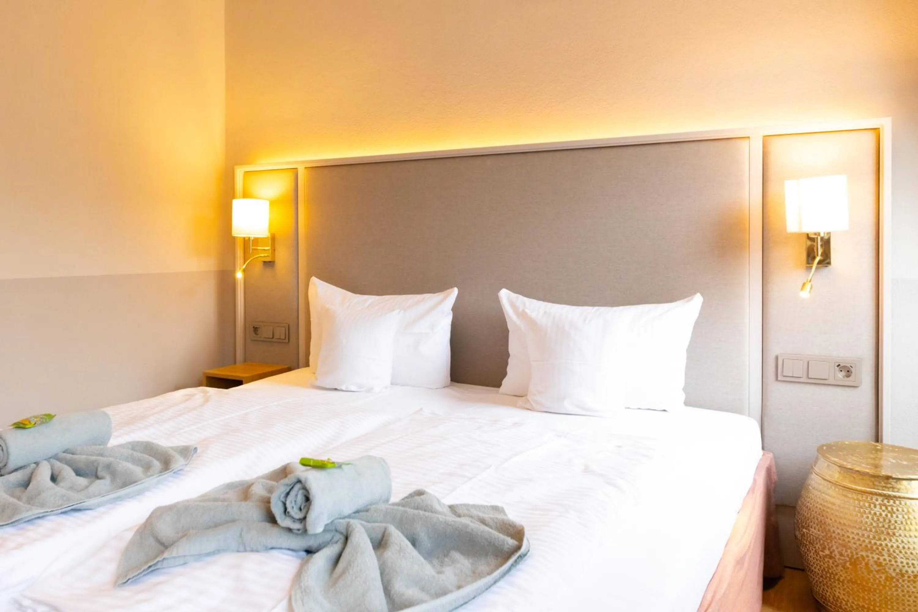 Bed in Hotel Germania