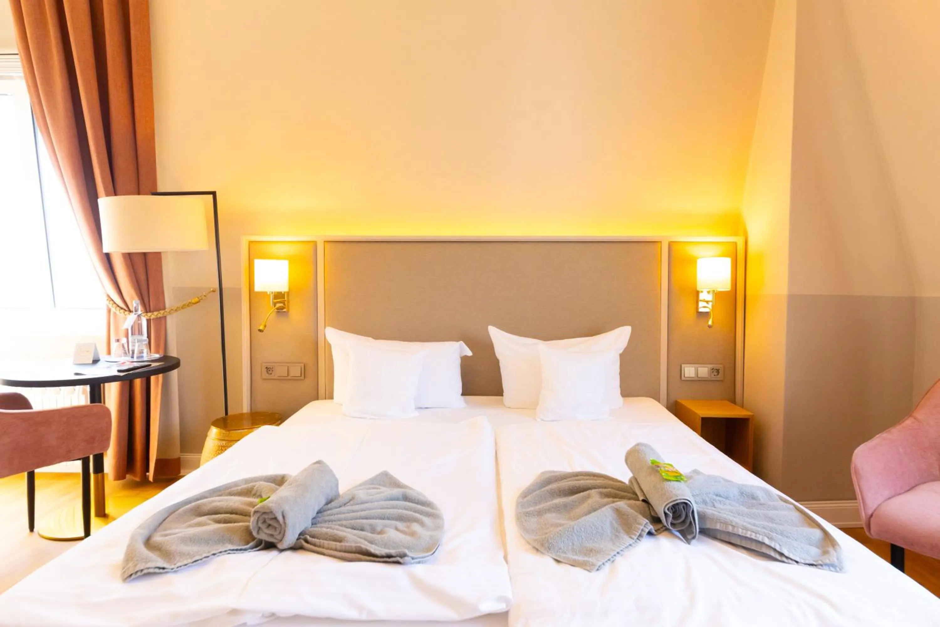 Bed in Hotel Germania